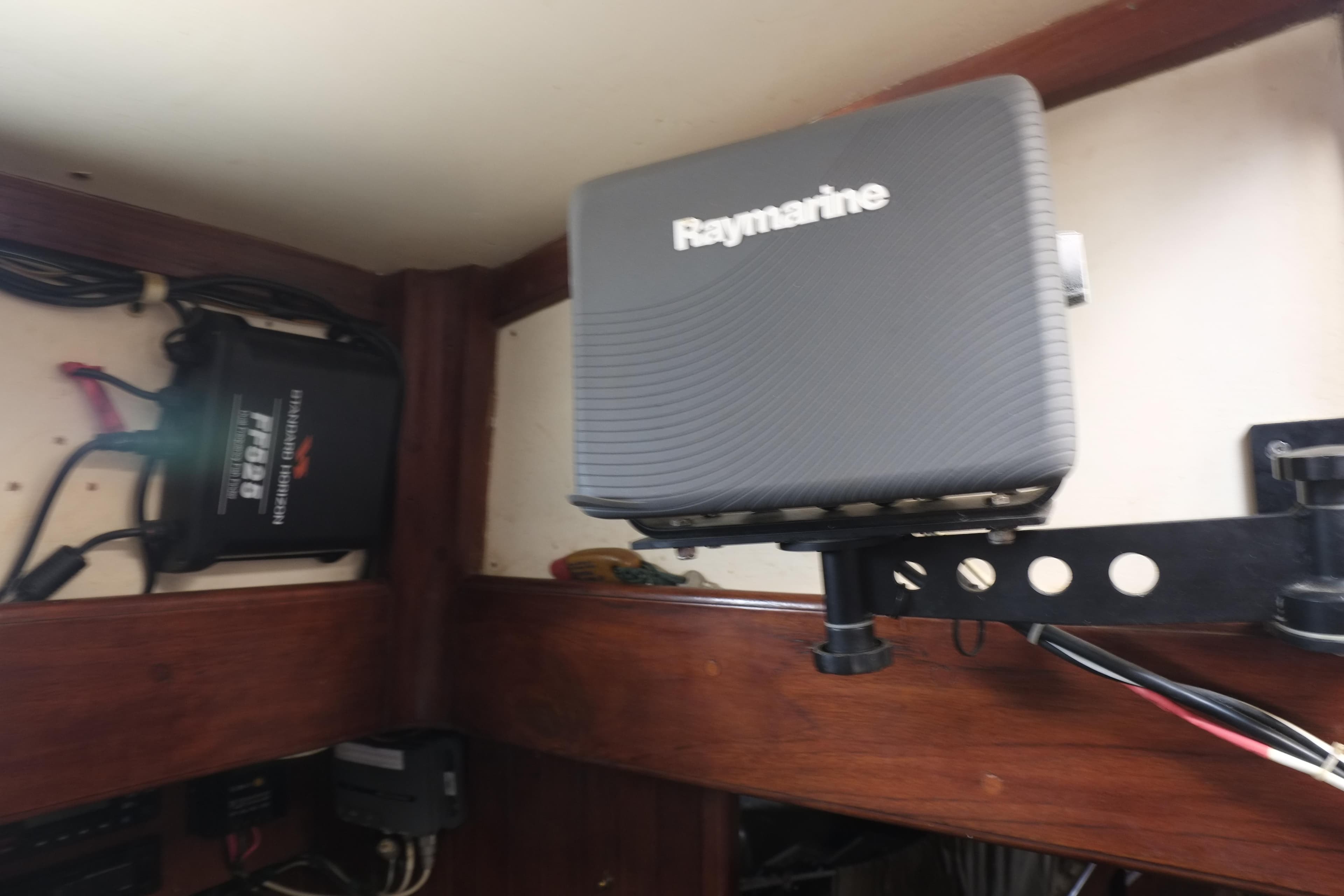 Raymarine equipment installed on a 1978 Formosa 46 sailboat.