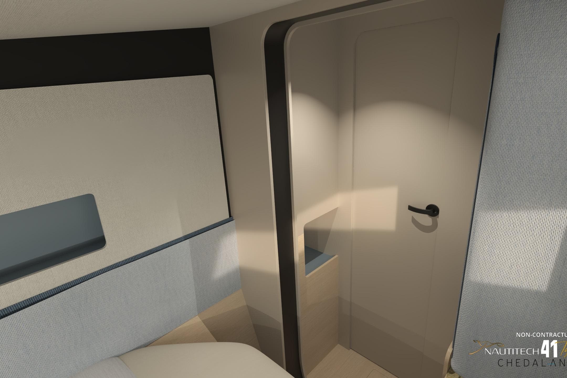 Interior of Nautitech 41 Type S yacht, year 2026.