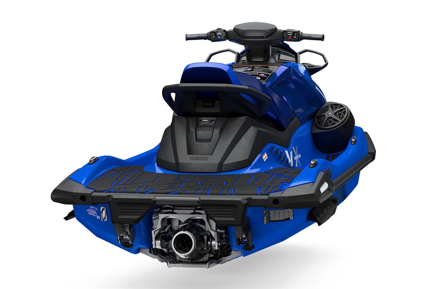 Manufacturer Provided Image: 2026 Yamaha WaveRunner VX Limited HO in blue, rear view showcasing sleek design.