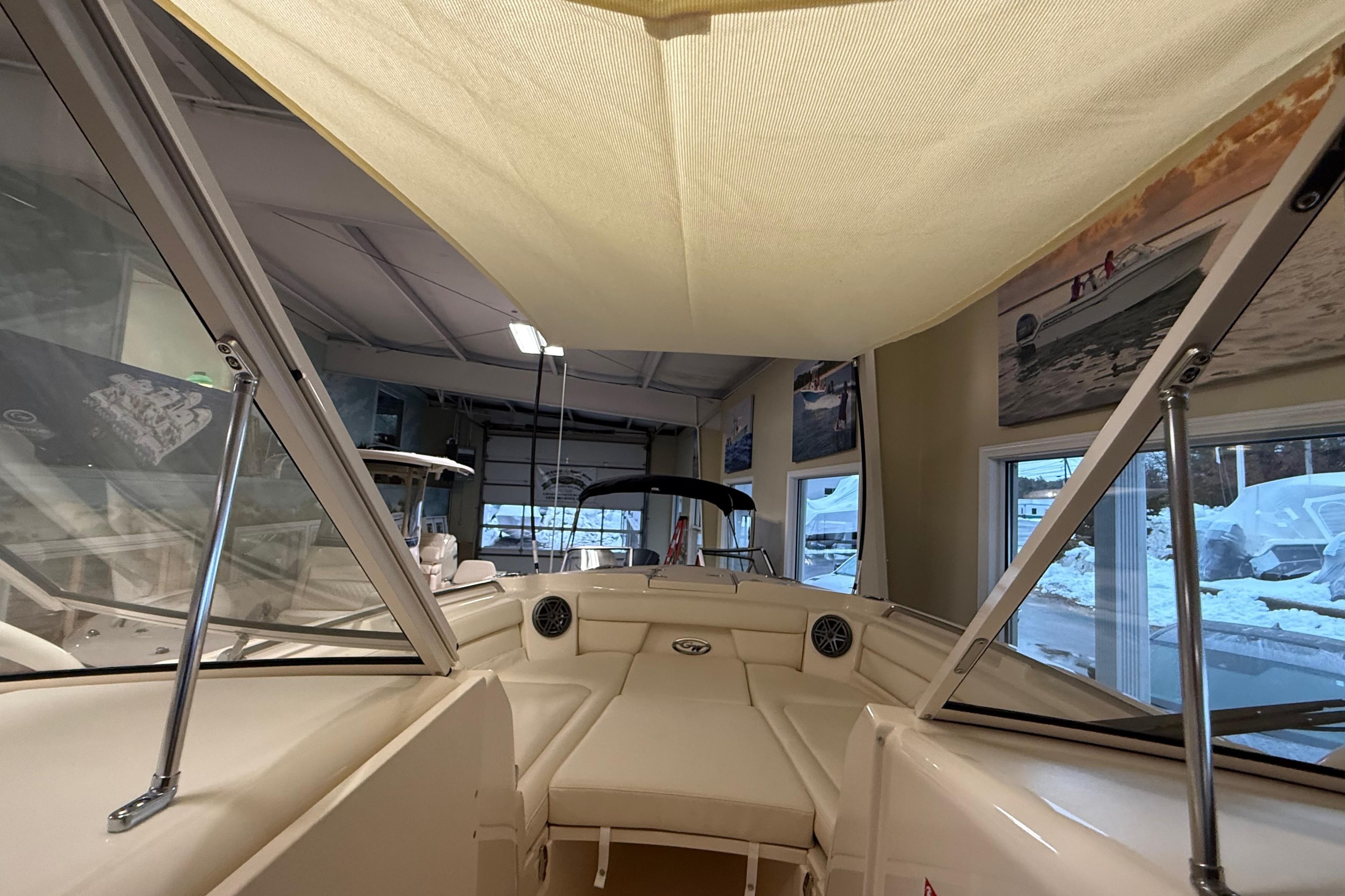 Interior view of Grady-White Freedom 285 boat, model year 2026.