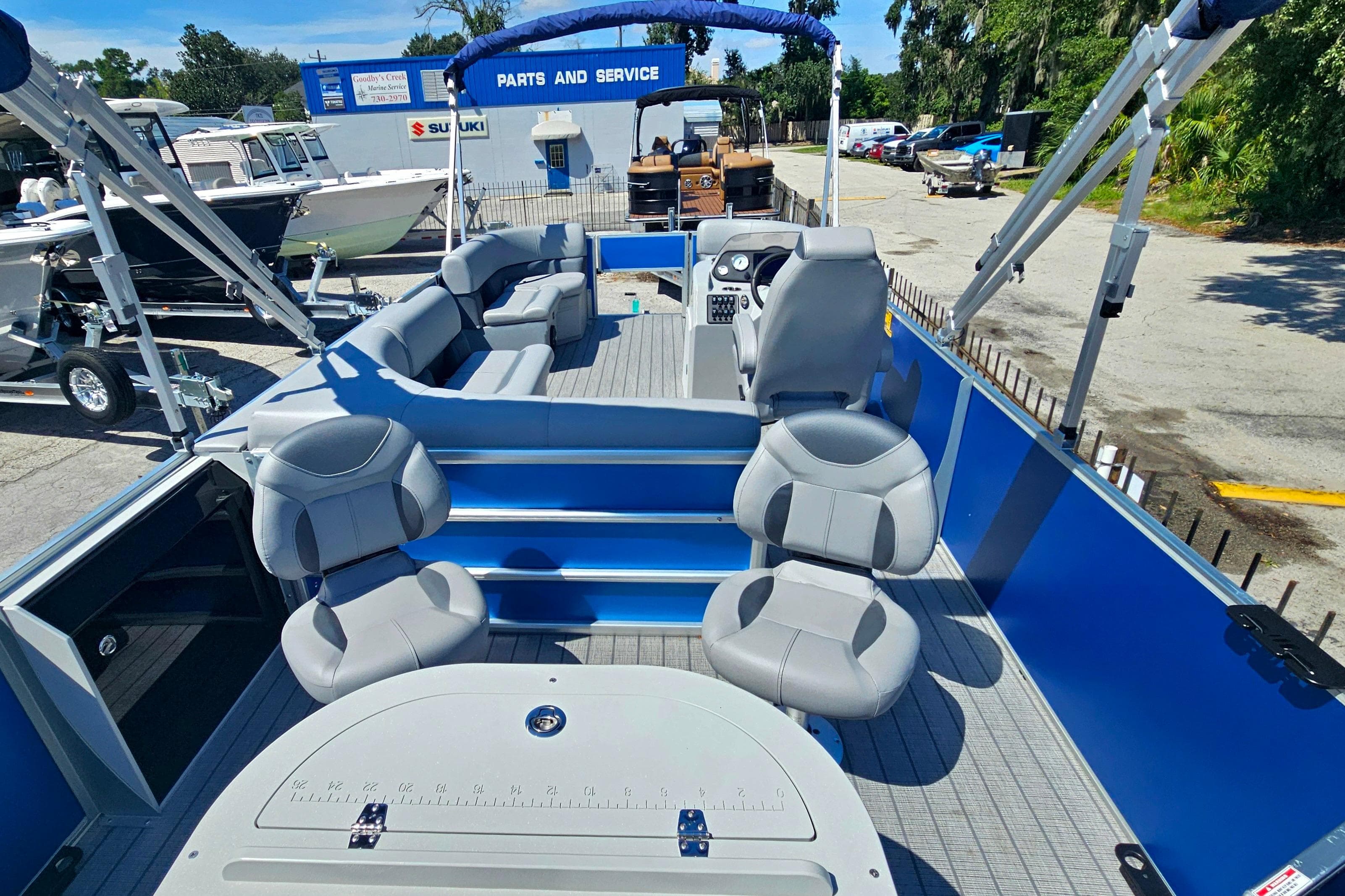 2026 Bentley Pontoons 203 Fish-N-Cruise boat with spacious seating and modern design.