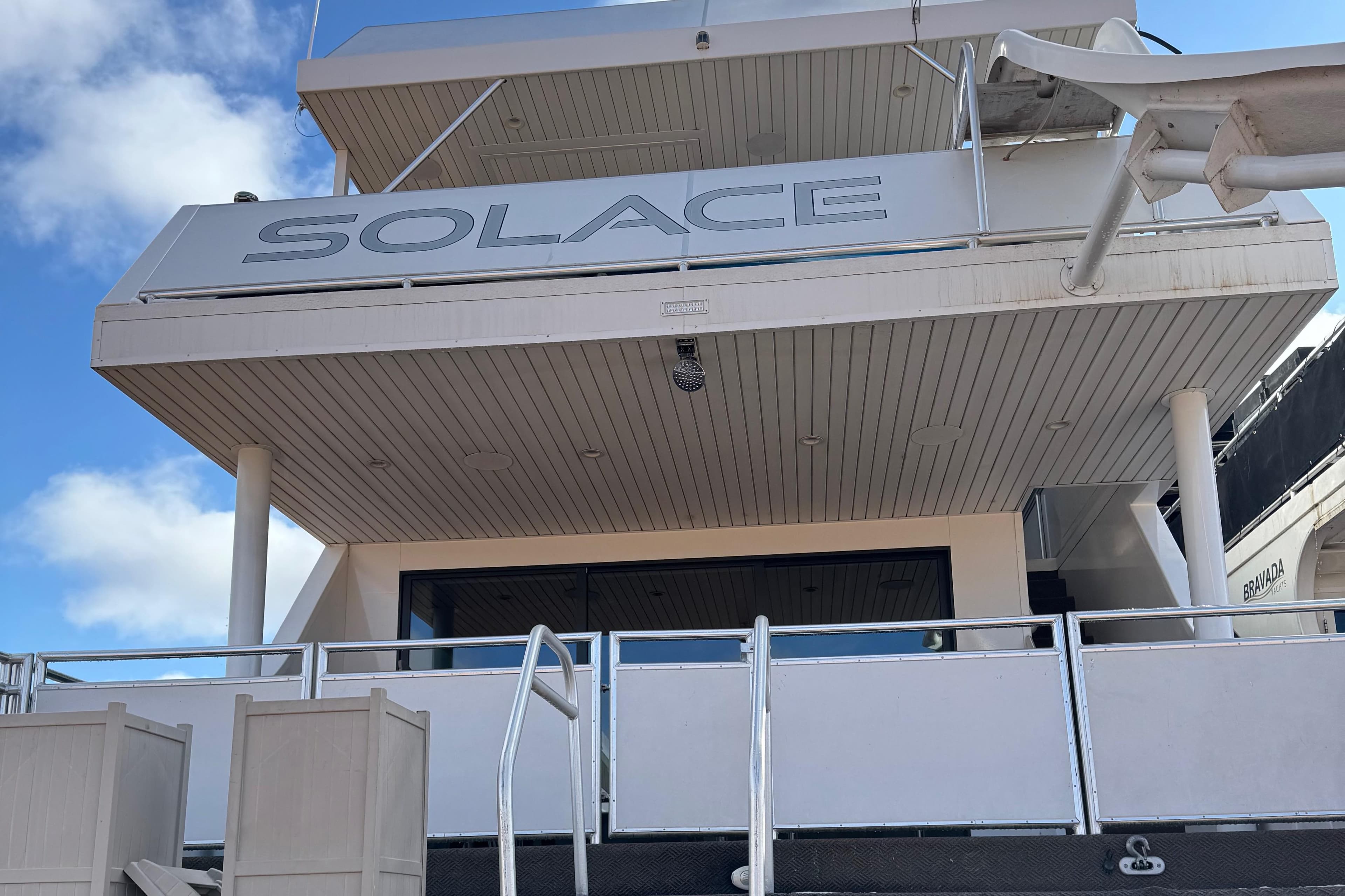 Adonia Solace Trip #10 yacht, 2021 model, featuring sleek design and modern architecture.
