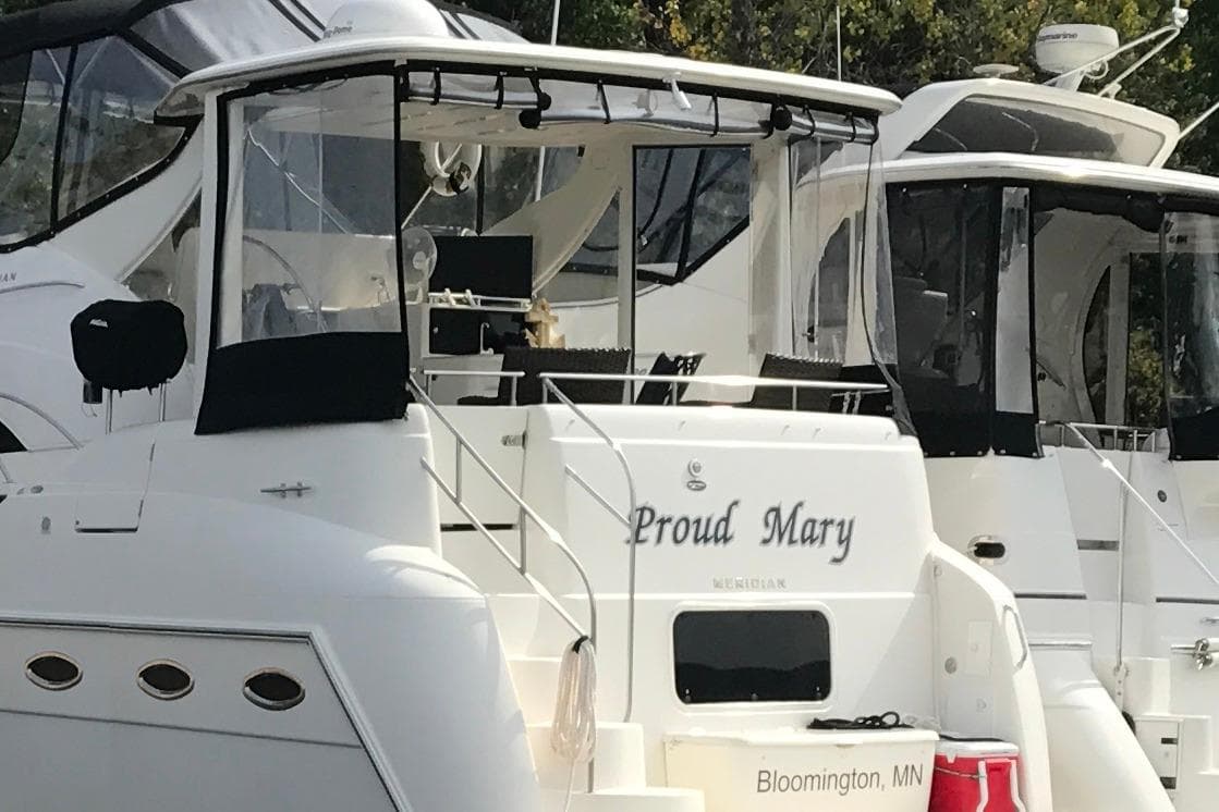 2004 Meridian 408 Motoryacht "Proud Mary" docked in Bloomington, MN.