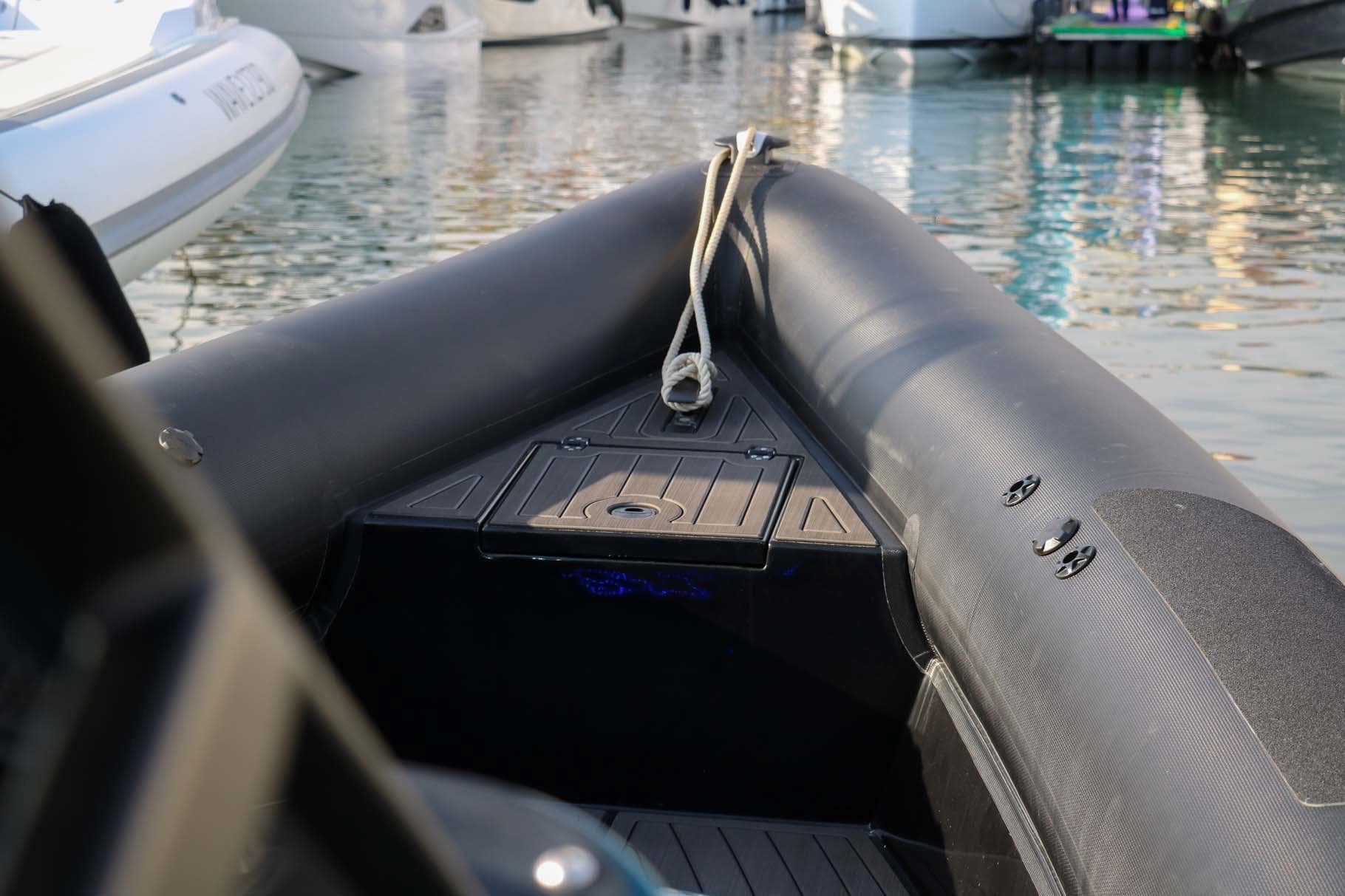 2023 Roughneck 36 T Top boat, sleek design, docked in marina.