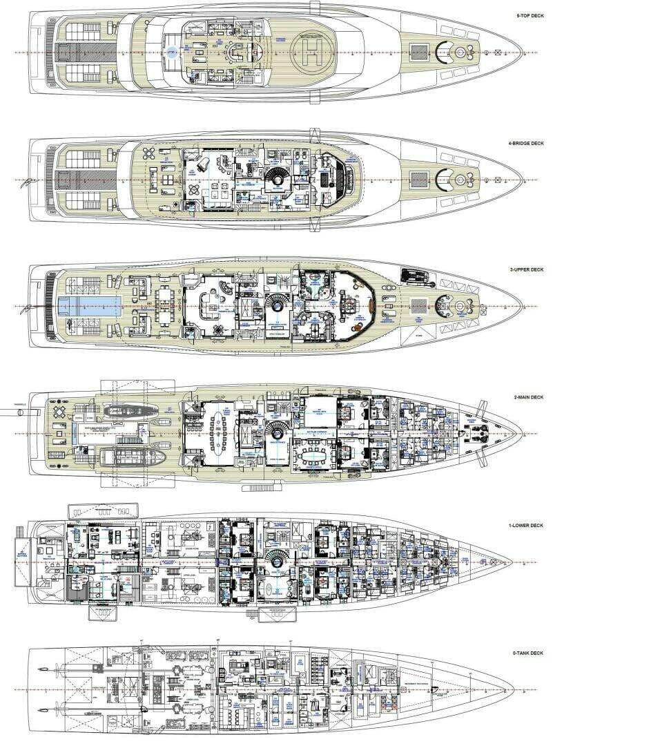 2022 Amels Twin Screw Diesel Displacement - Image 79