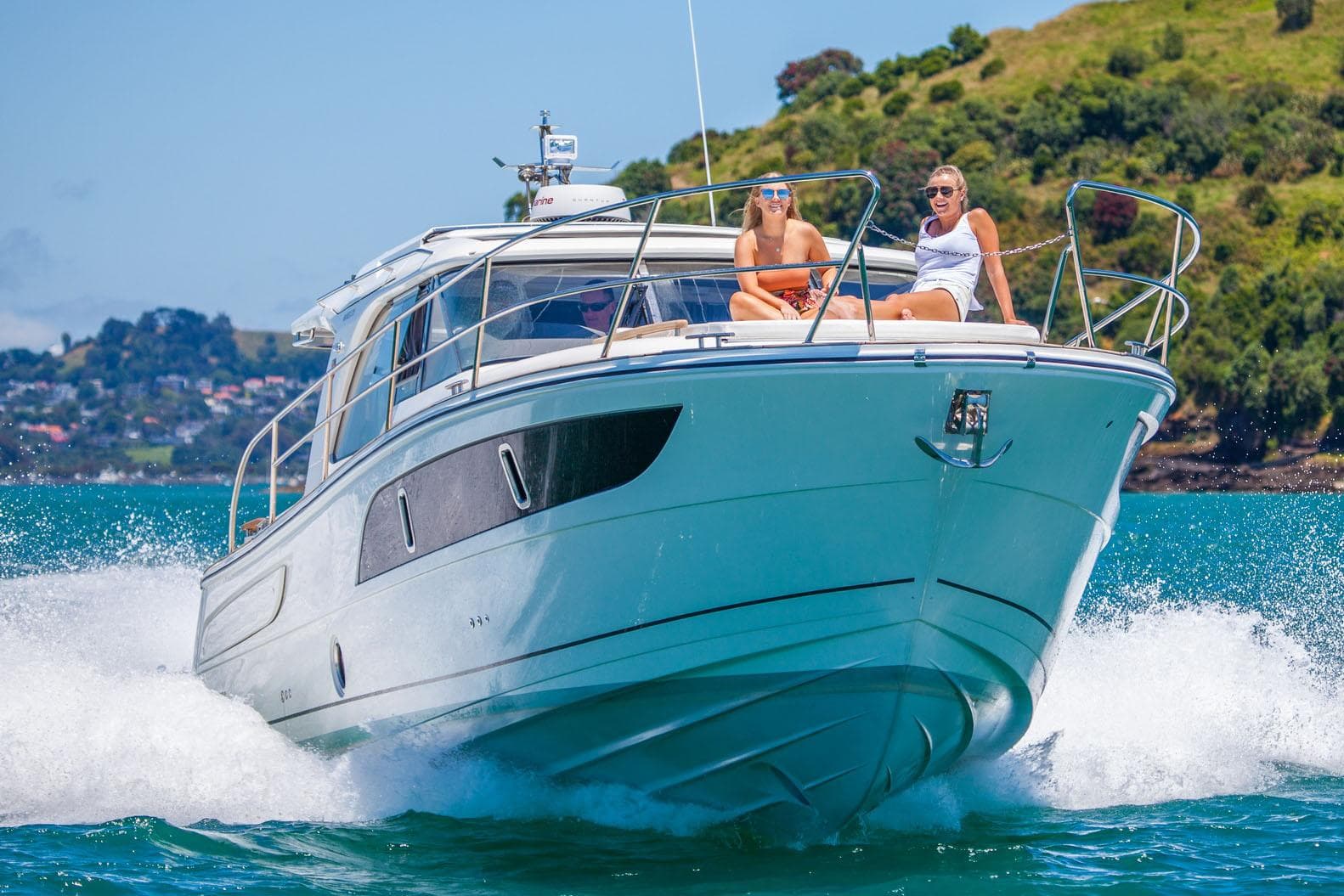 Manufacturer Provided Image: Marex 375 Yacht 2026 cruising with two people on board.