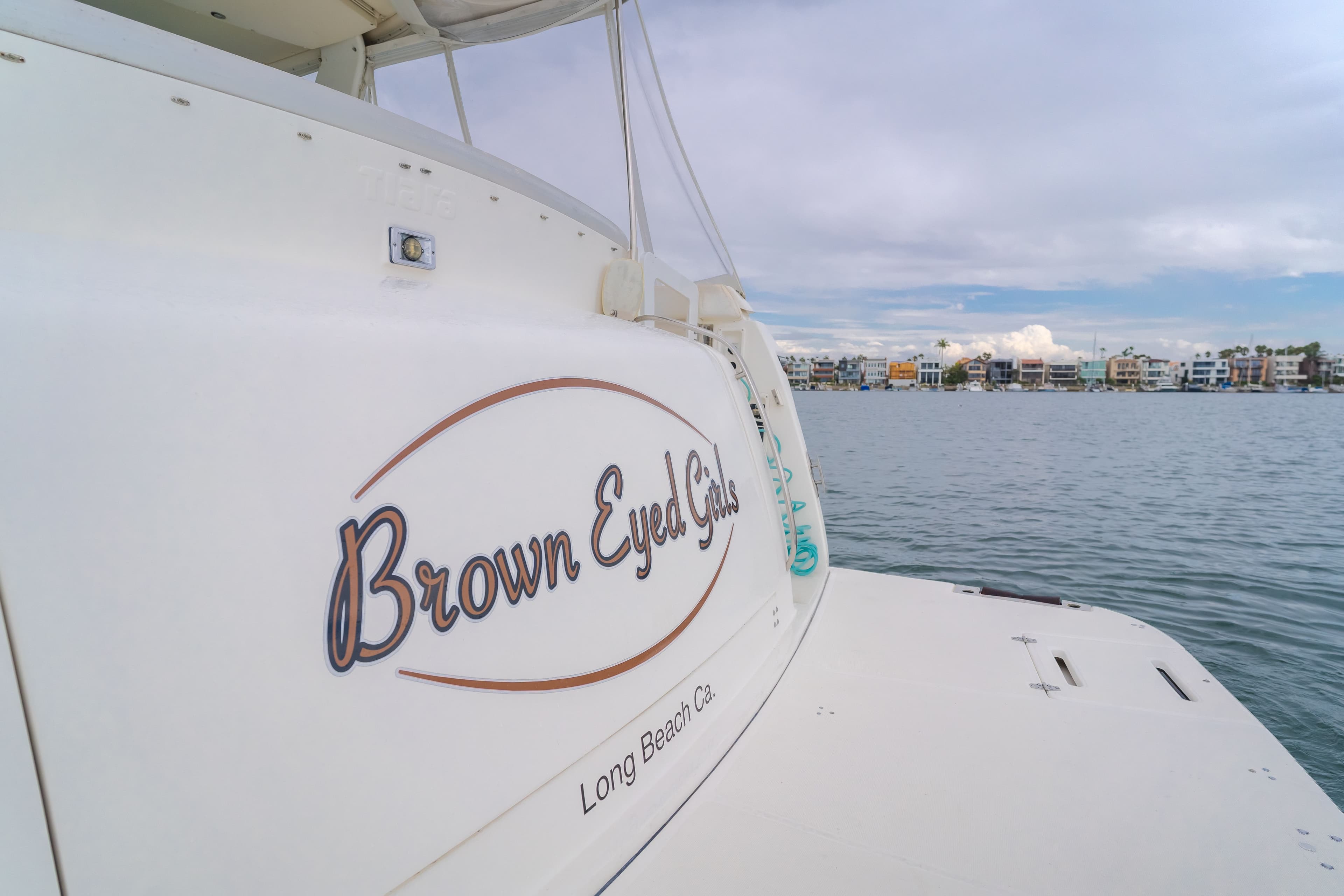 2004 Tiara Yachts 4000 named "Brown Eyed Girl" in Long Beach, California.