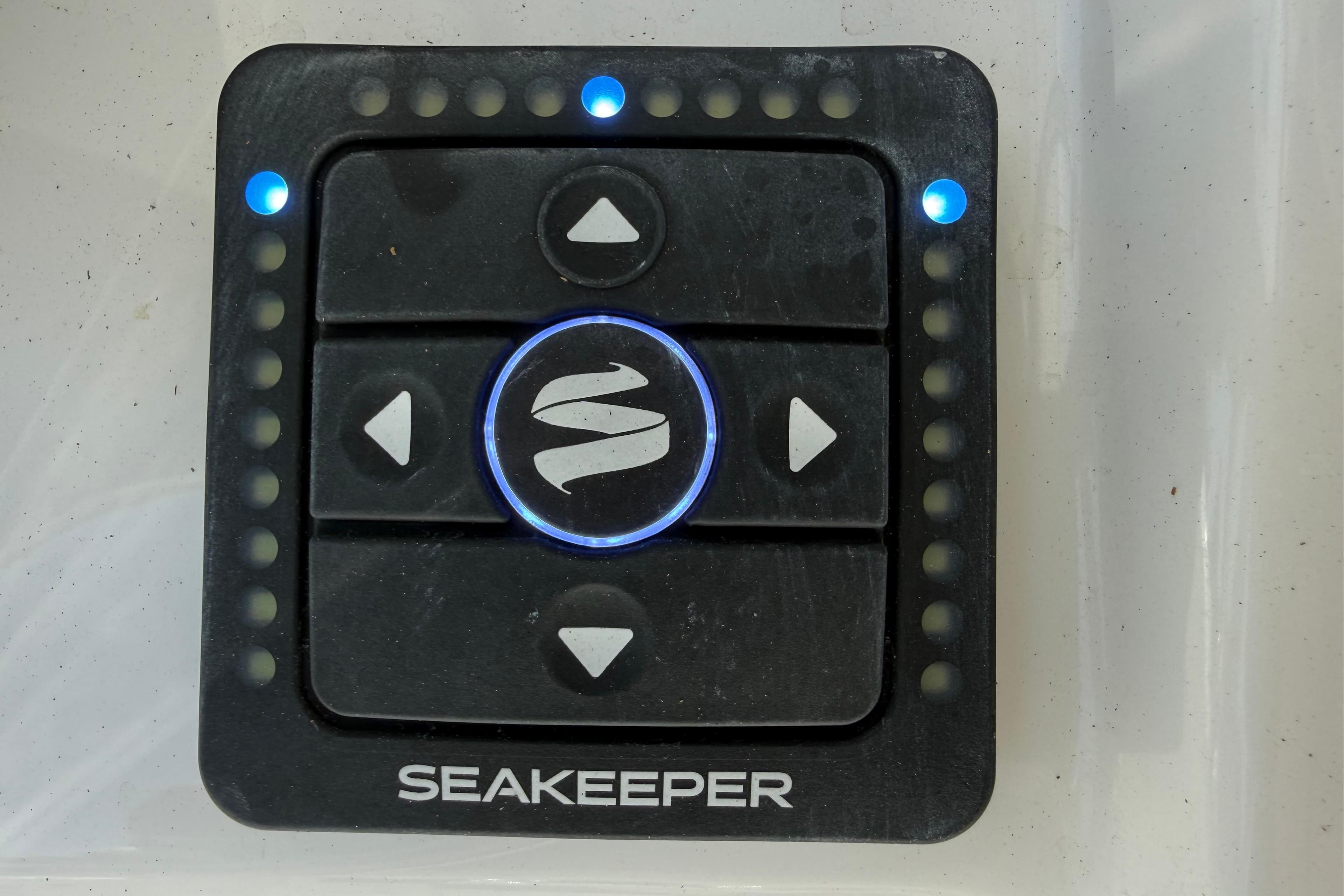 Seakeeper control panel on 2025 Tidewater 272 CC Adventure boat.