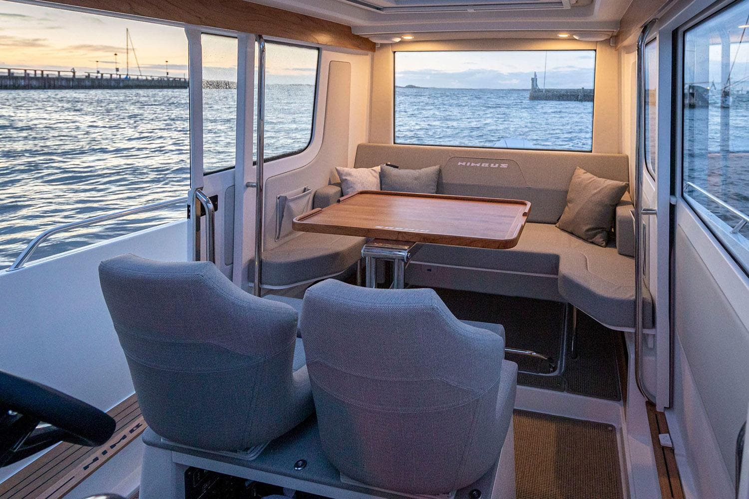 Manufacturer Provided Image: Interior of Nimbus Commuter 9, 2026, with ocean view.