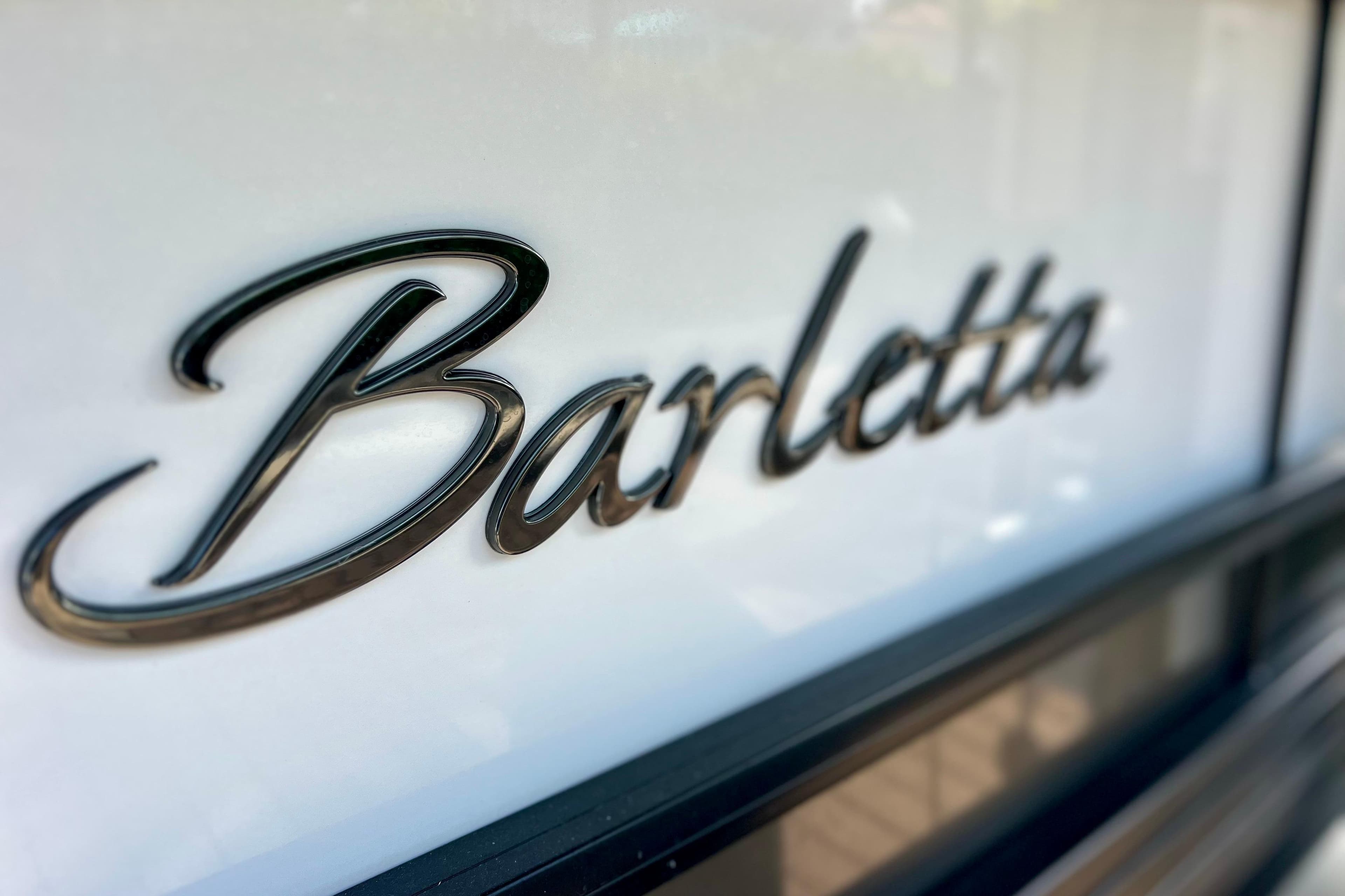 Barletta Corsa 23UC 2023 logo on sleek white surface.