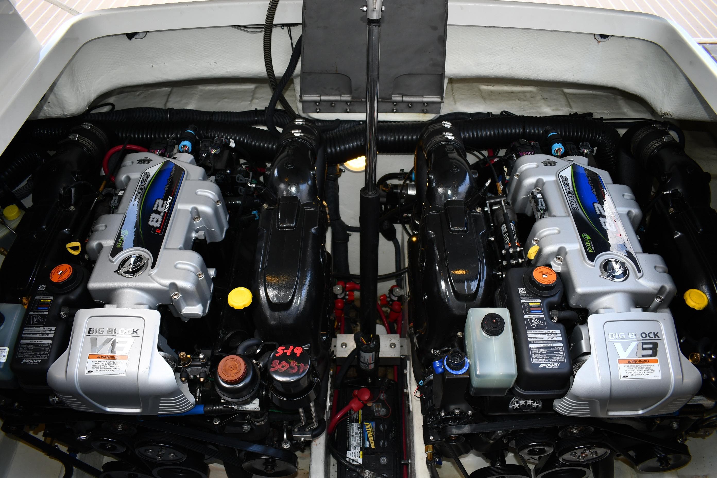 Dual engines in 2014 Formula 37 Performance Cruiser.