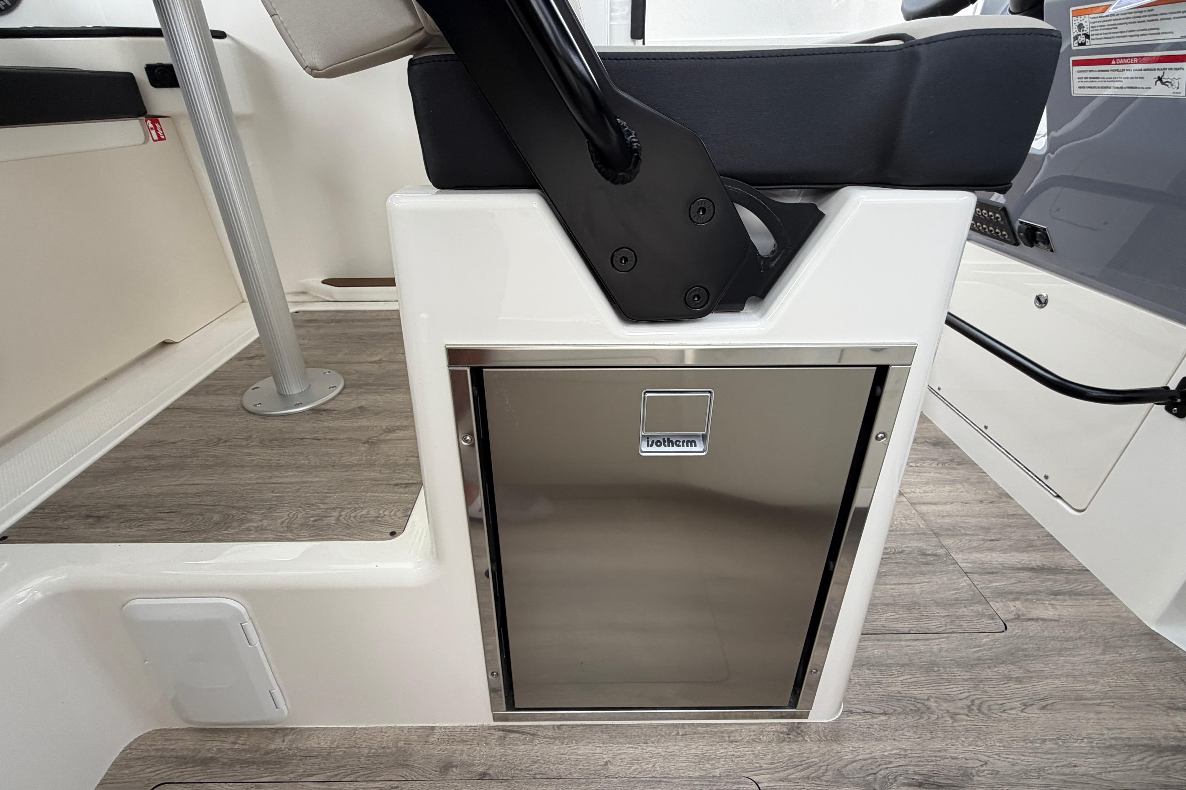 2026 Navan C30 interior with stainless steel cabinet and modern design.