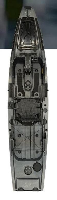 2023 Native Watercraft Propel 12.5 Max kayak, top view.