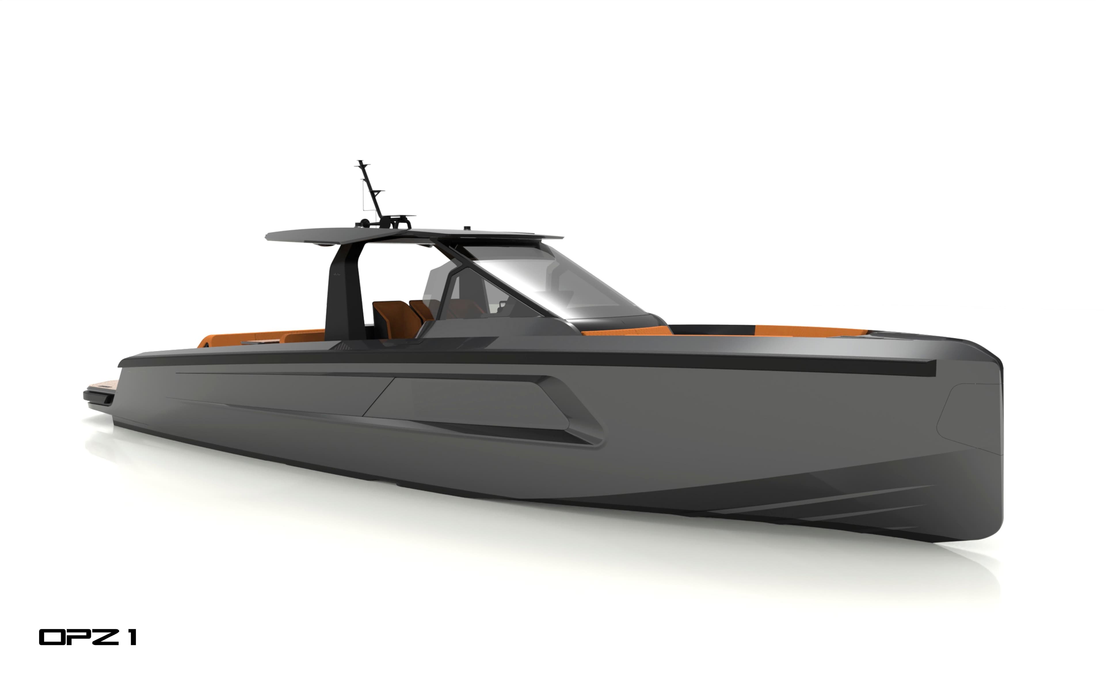 2025 Maori 46 Hard Top yacht with sleek design and modern features.