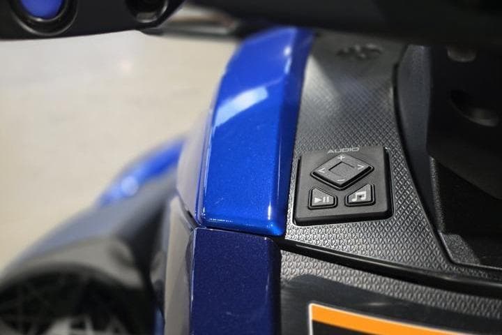 2026 Yamaha WaveRunner VX Limited HO, blue dashboard with audio controls.