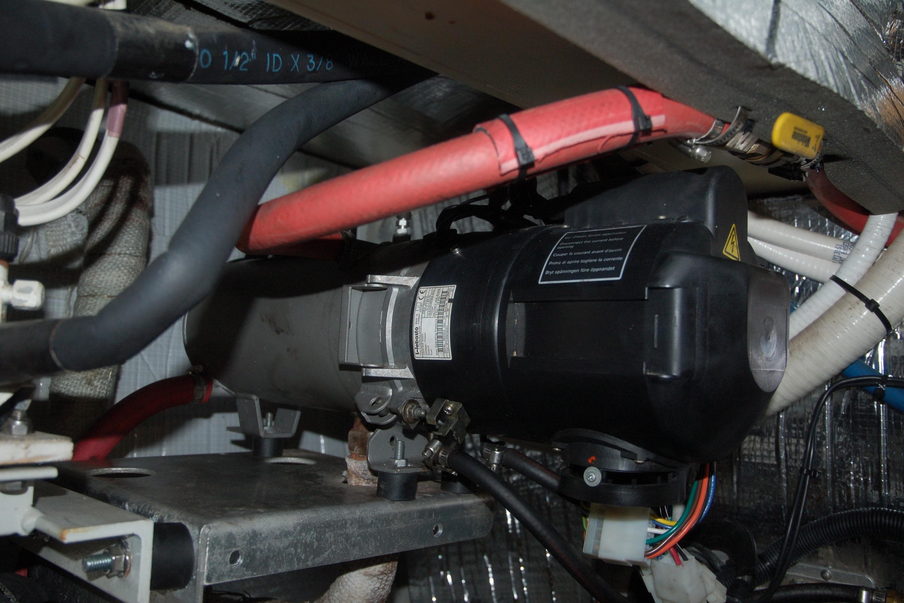 Custom 2006 Sprague model with complex wiring and tubing in an industrial setting.