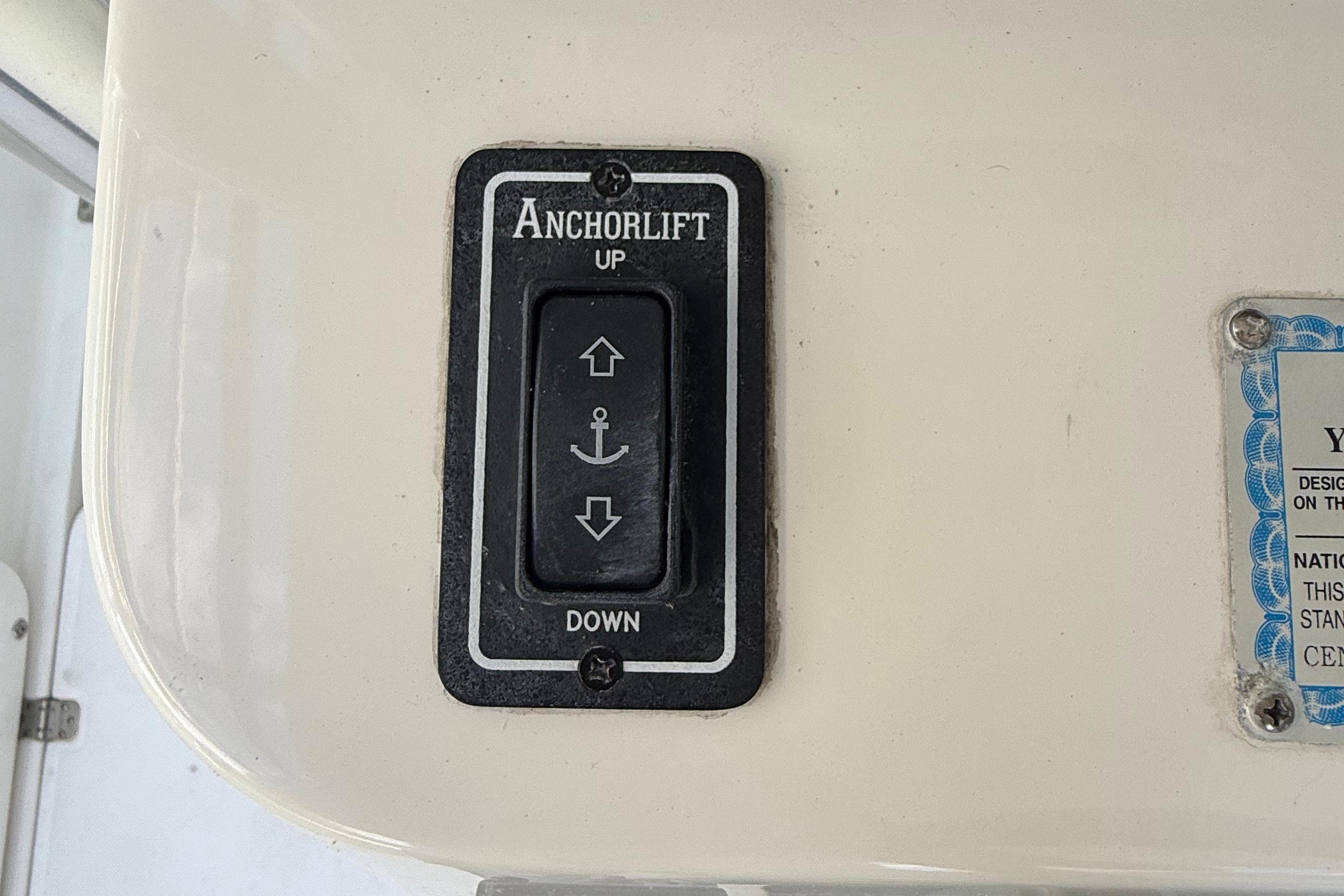Anchorlift control panel on 2008 Century 2901 Center Console boat.