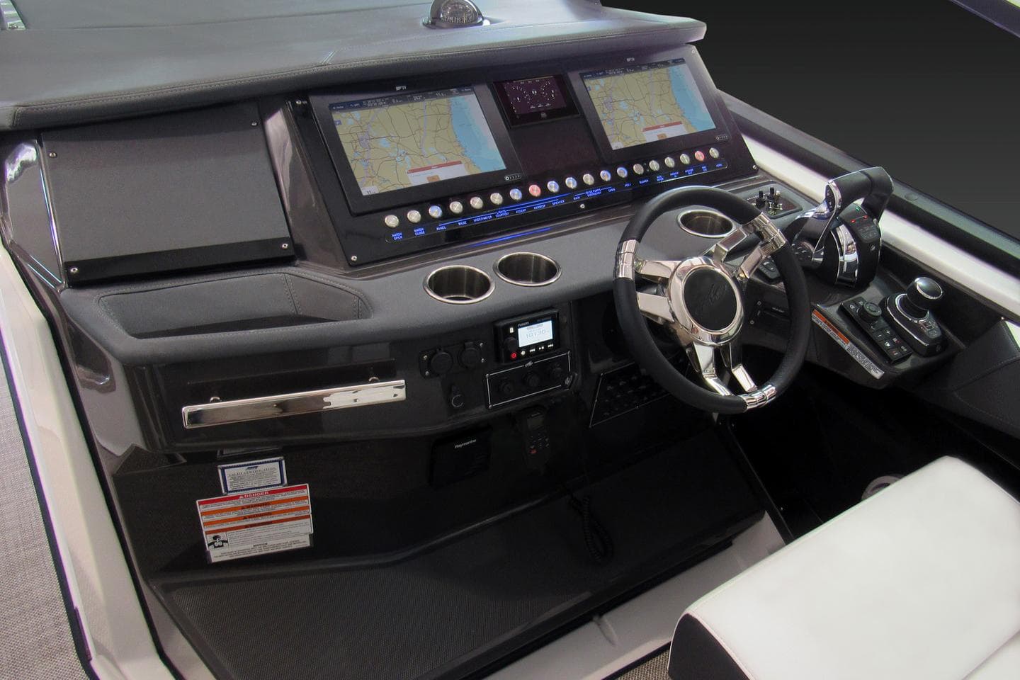 Manufacturer Provided Image: 2025 Monterey 385SS Super Sport dashboard with dual screens and modern controls.
