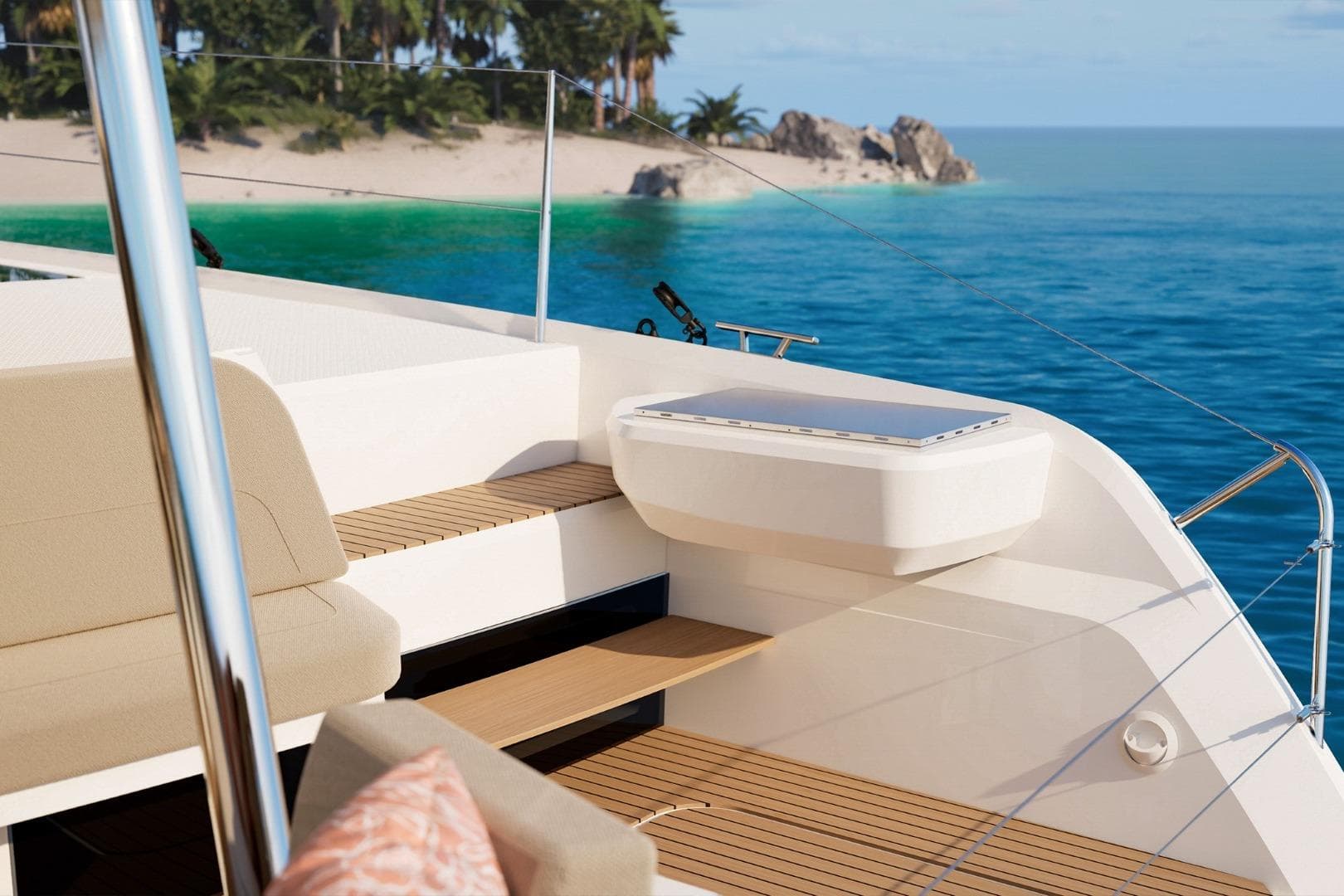 Fountaine Pajot new FP 48 - Cockpit