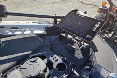 2026 Skeeter FXR21 FLEX boat dashboard with advanced navigation system.