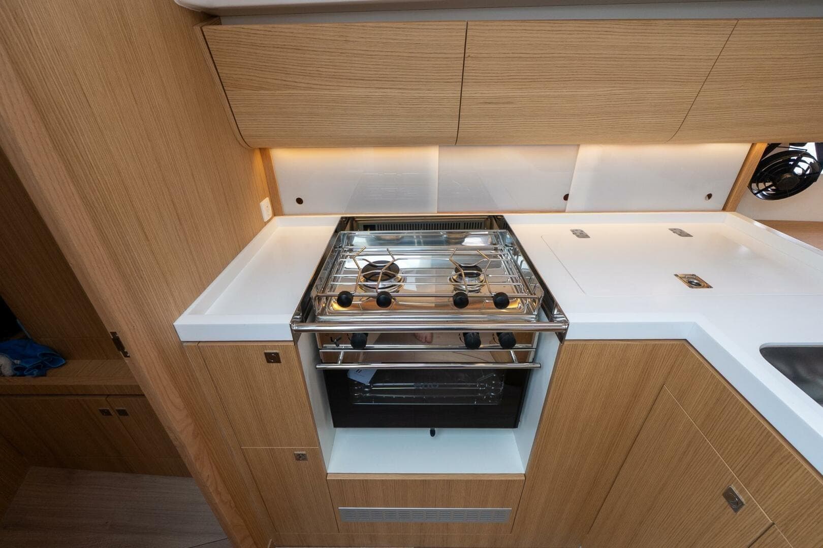 Modern kitchen in 2026 J Boats J/40 yacht.