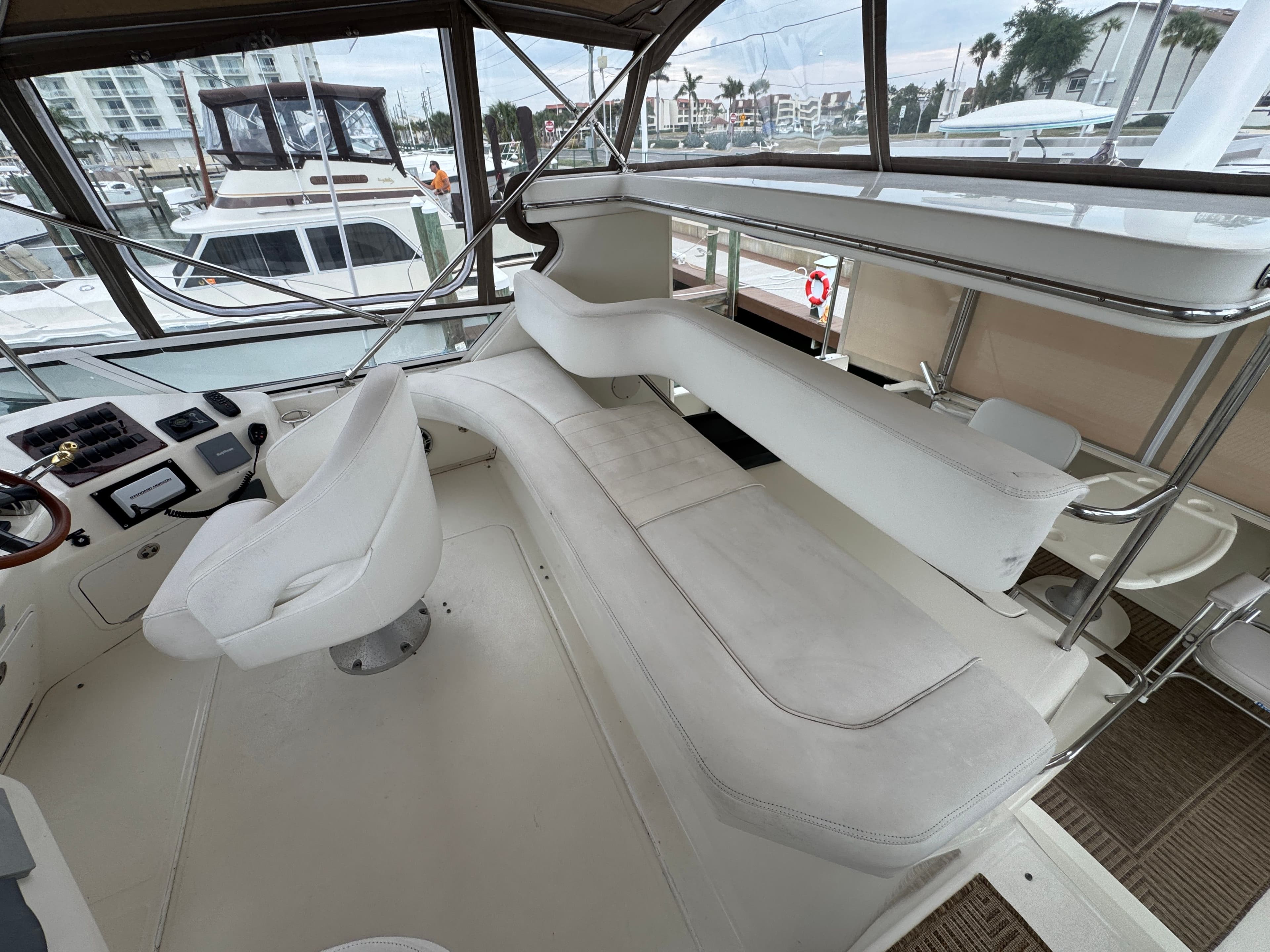 Interior of a 2001 Sea Ray 380 Aft Cabin yacht.
