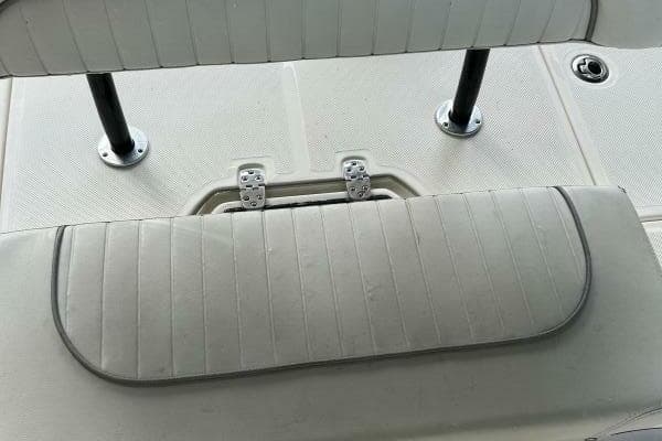 2019 Spyder FX19 Vapor boat seating and deck detail with textured surfaces.
