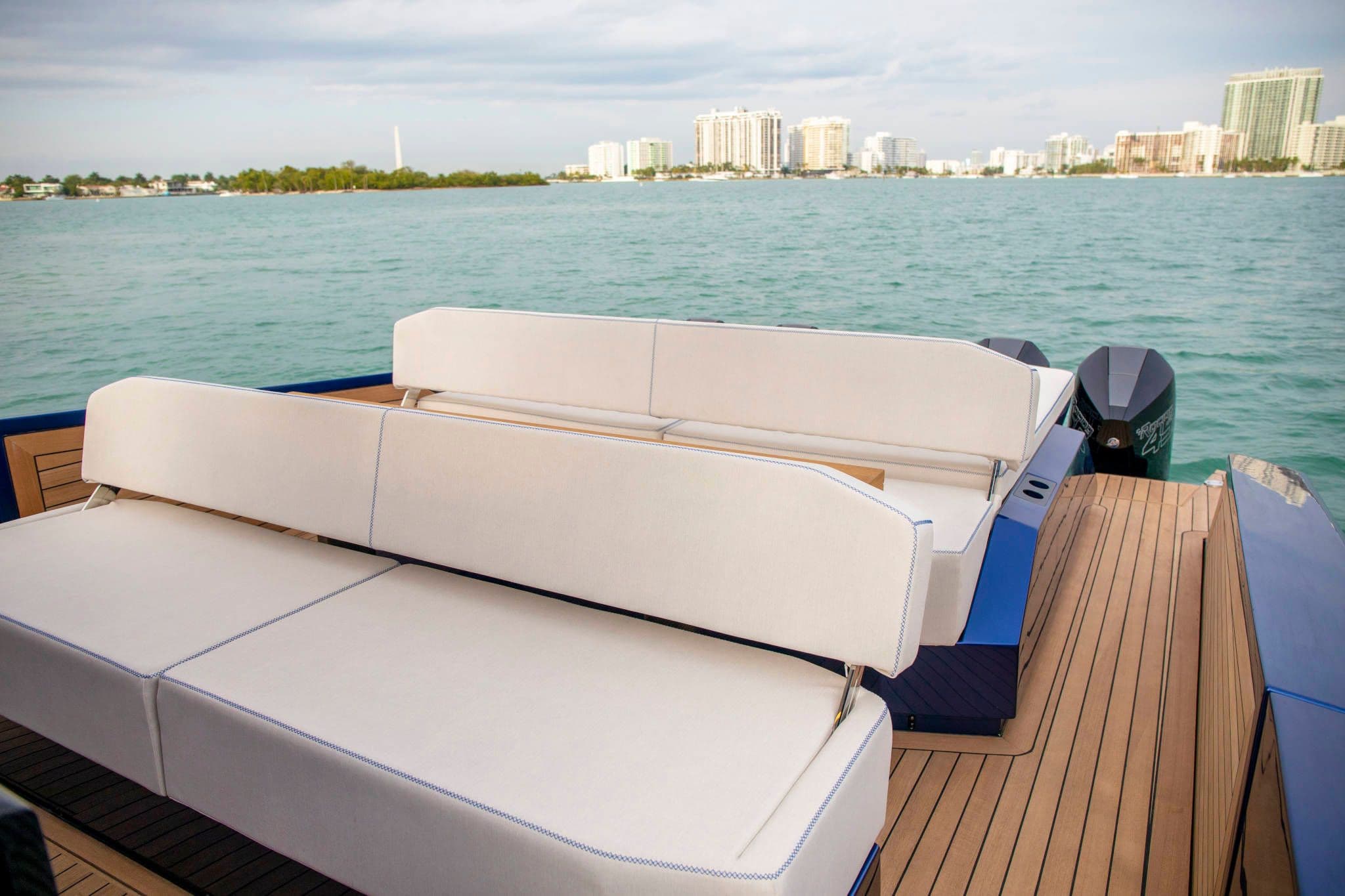 Luxurious Wally wallytender48X 2026 boat with elegant seating.