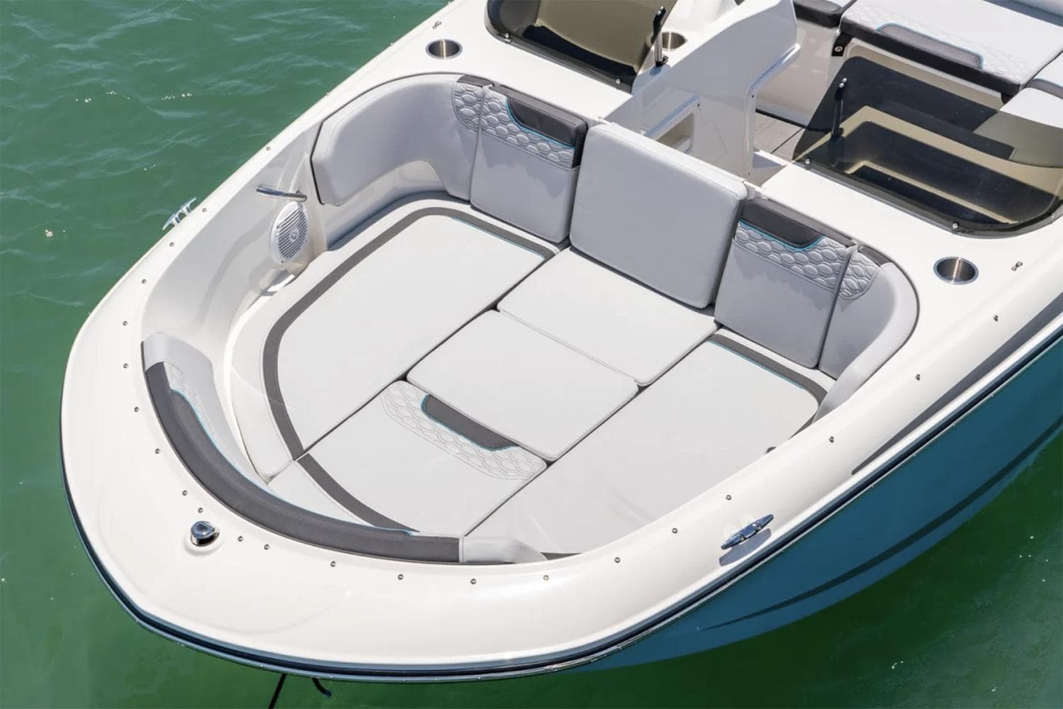 Manufacturer Provided Image: Manufacturer Provided Image: 2025 Bayliner Element M17 boat with spacious seating on calm water.
