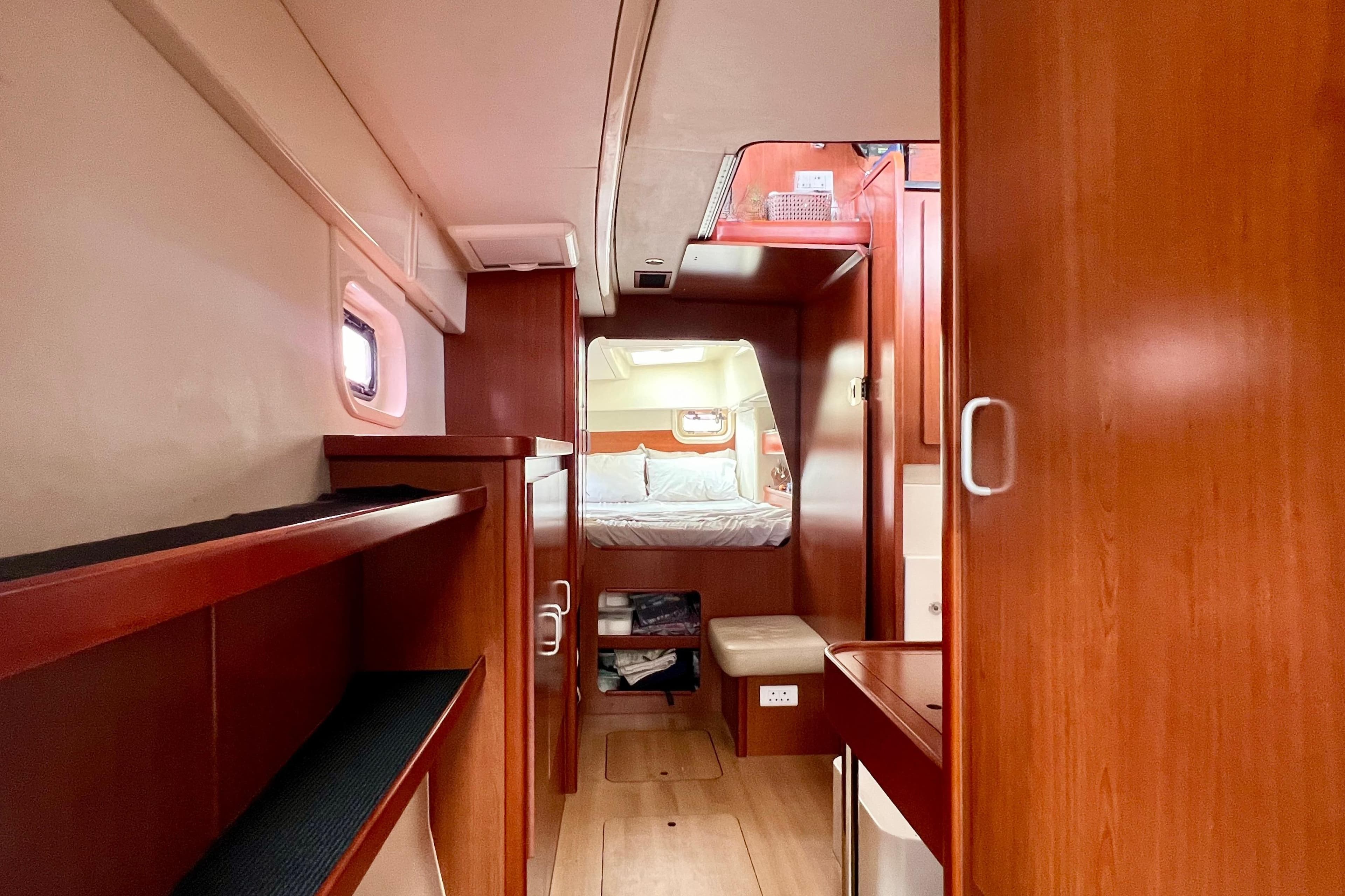 View of the owners side looking aft