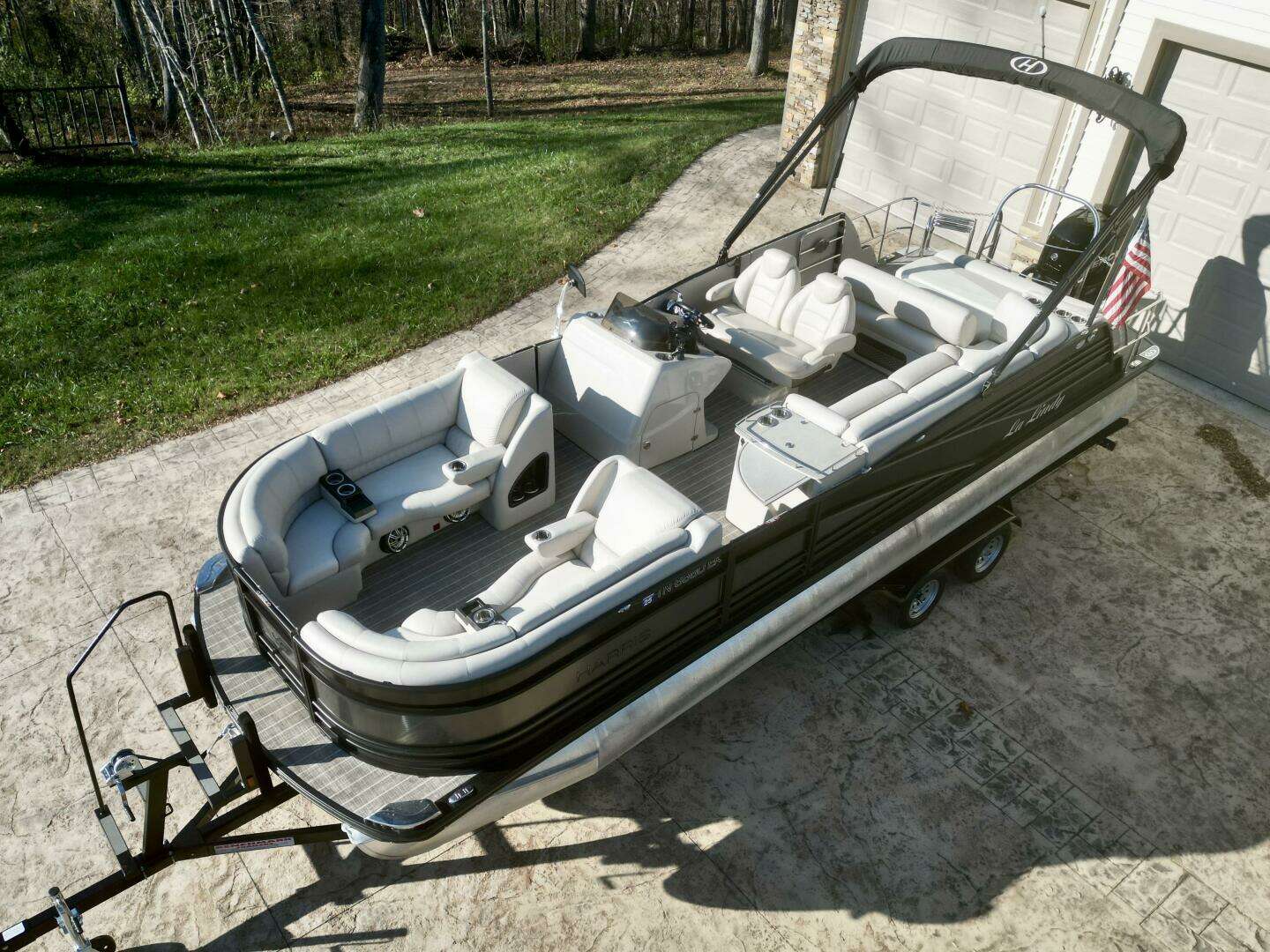2016 Harris Grand Mariner 250 SLEC Tritoon - Image 6