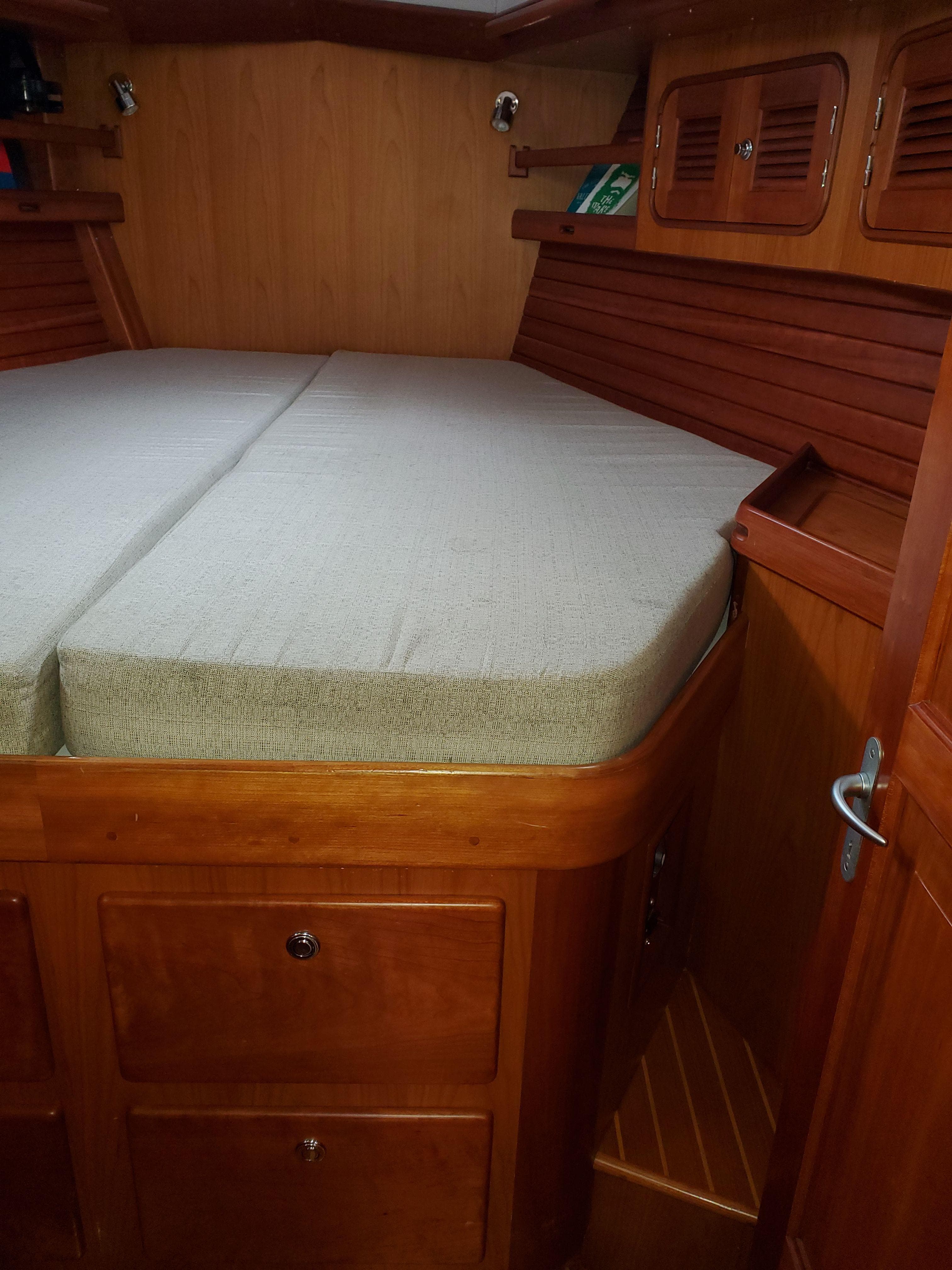 Interior of a 2011 Passport 470 Center Cockpit yacht.