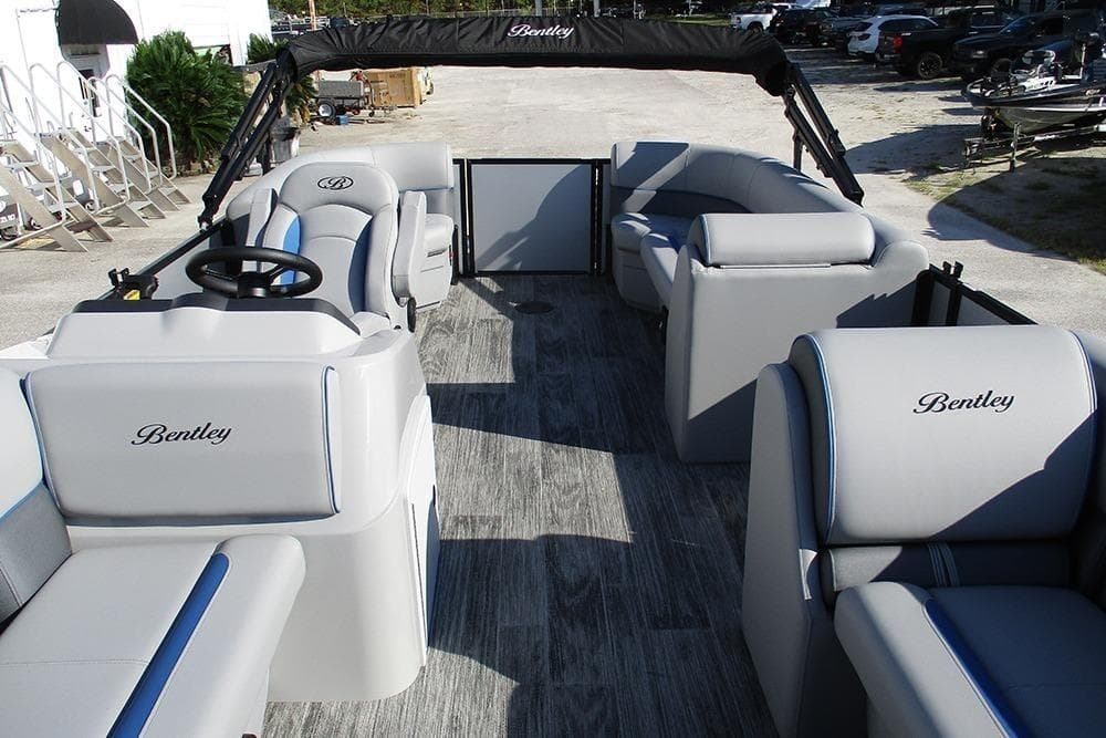 2026 Bentley Pontoons Bolt 223 interior with luxurious seating and modern design.