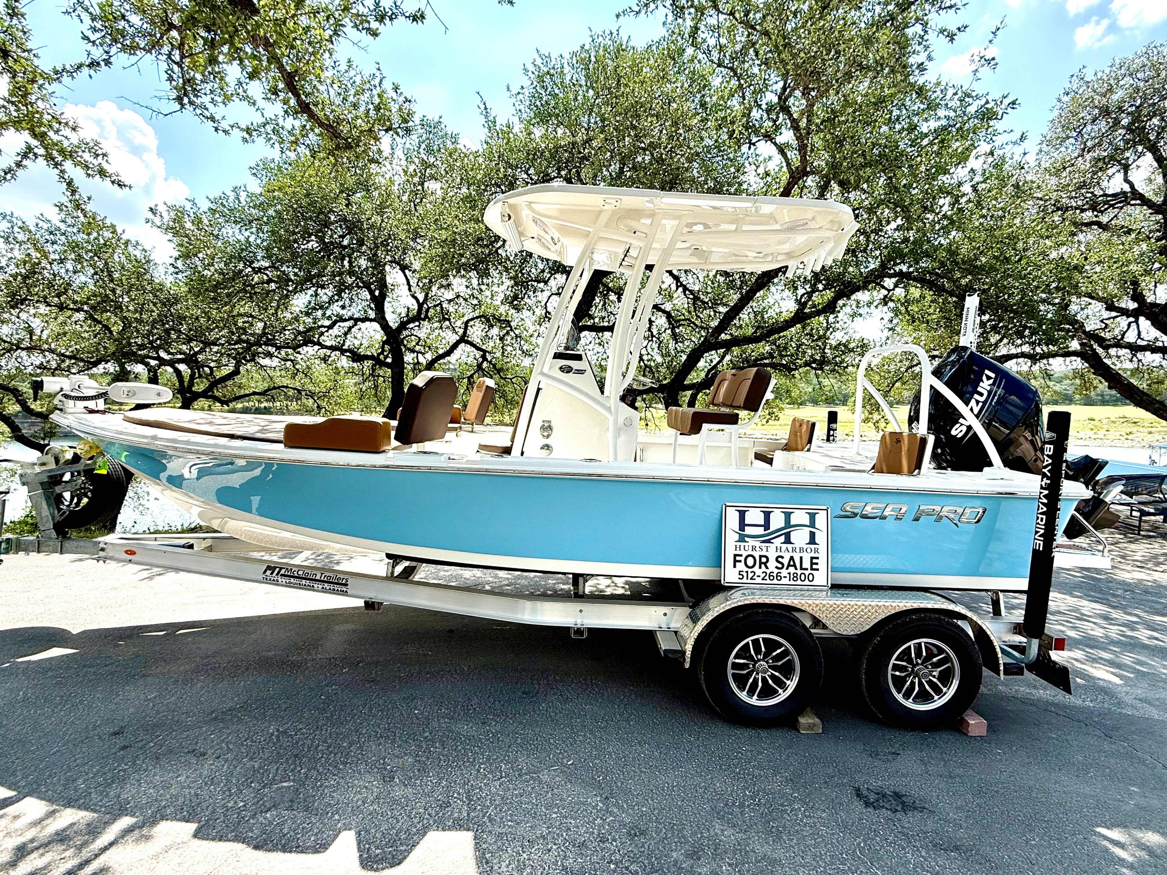 2025 Sea Pro 230 boat for sale on trailer.