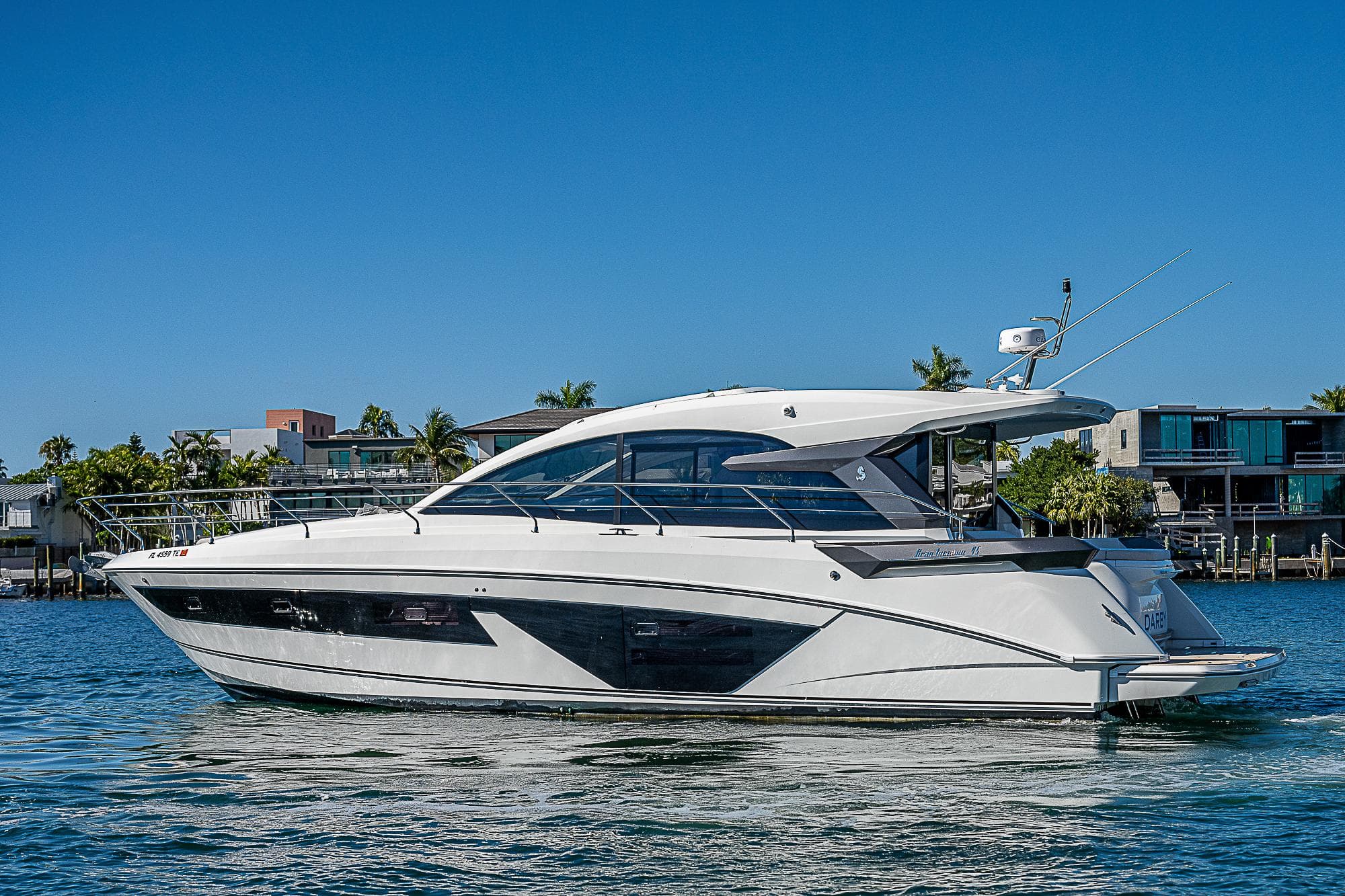 Beneteau Gran Turismo 45 yacht, 2022, on calm water.