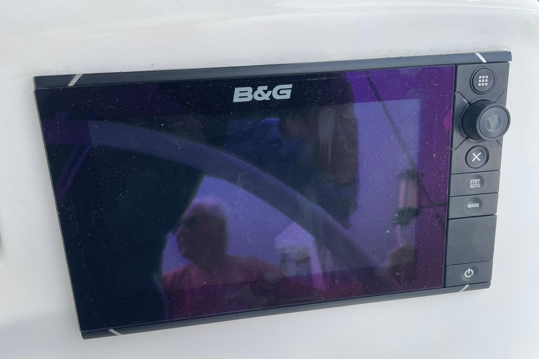 B&G navigation display on 2017 Beneteau Sense 50 yacht.