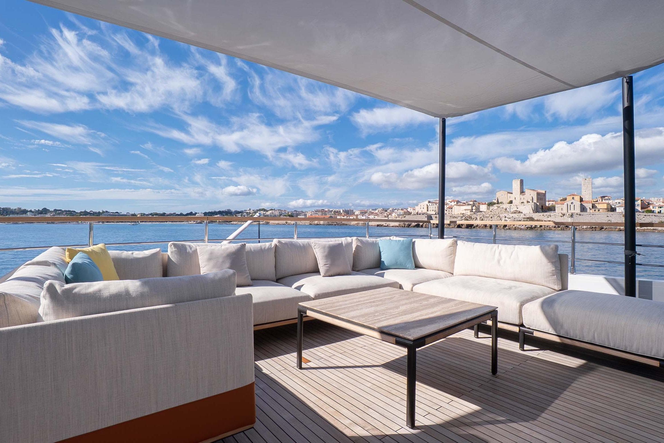 Luxurious deck of 2025 Numarine 32 XP yacht