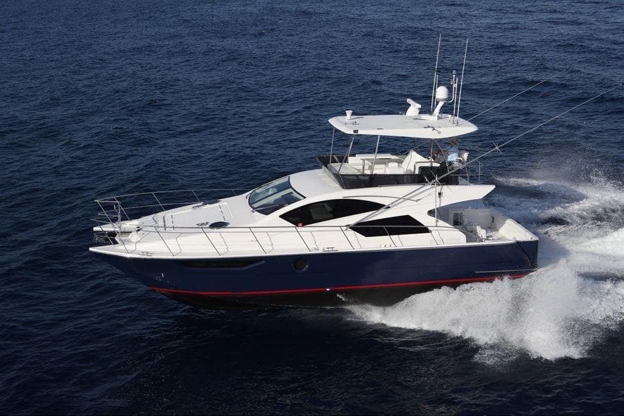 2026 Monte Fino C45 SF Catamaran cruising on open water.
