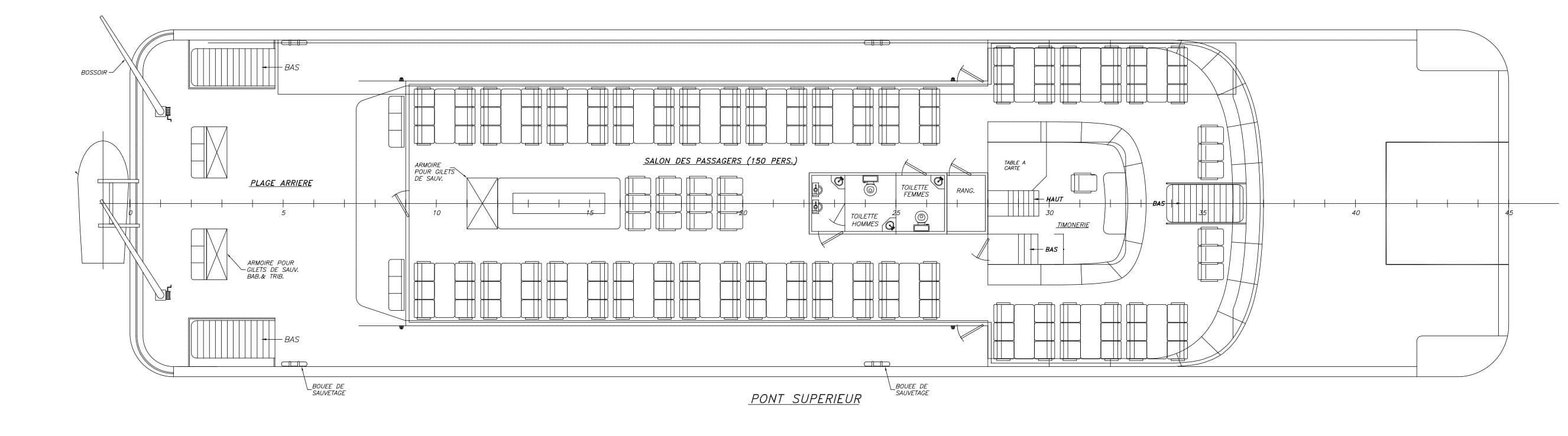Floor plan of CNM Evolution 1997, featuring seating and layout details.