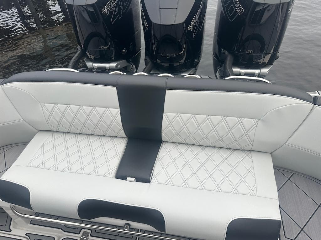 2024 Nor-Tech 340 Sport Center Console with luxurious seating and powerful engines.