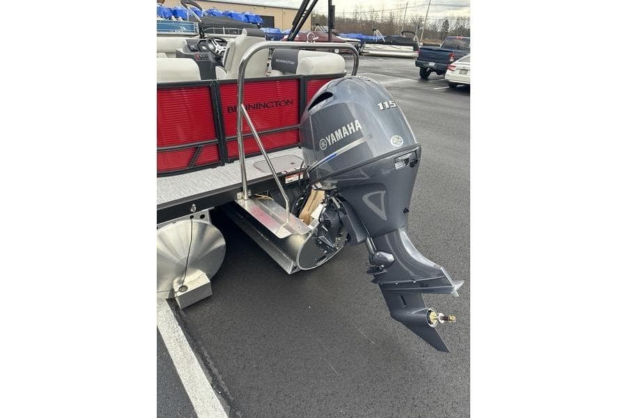 2026 Bennington S Quad Bench 20 SSR with Yamaha 115 outboard motor.