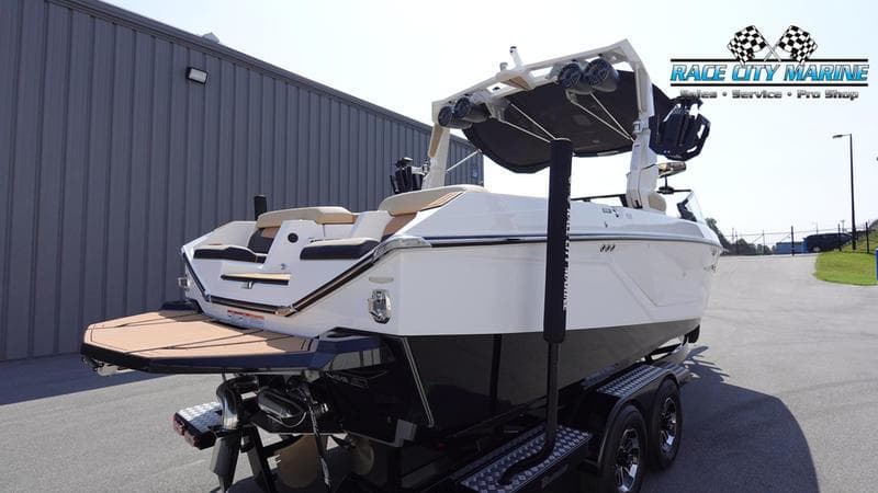2022 Nautique Super Air Nautique G23 boat on trailer.