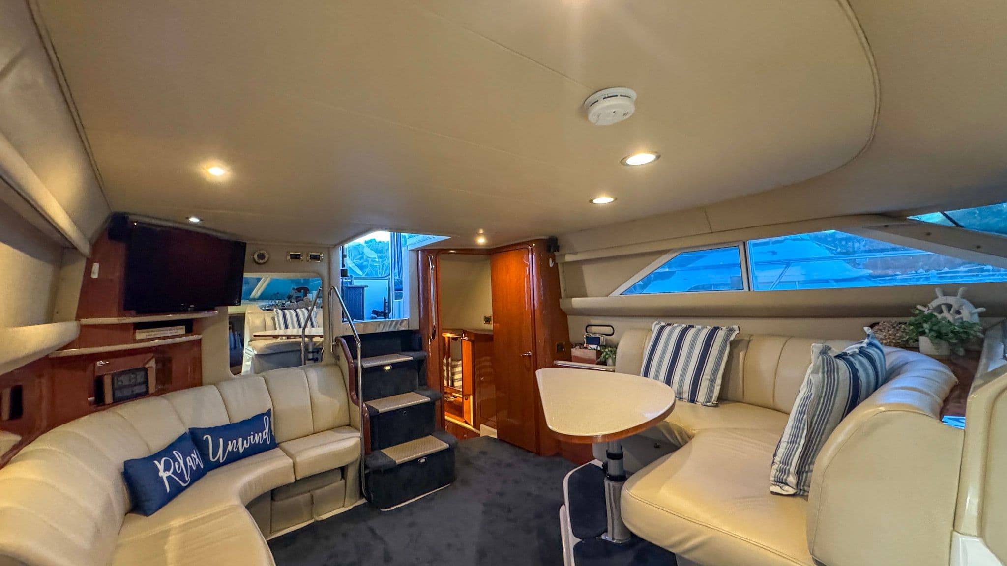 Salon Seating Looking Aft