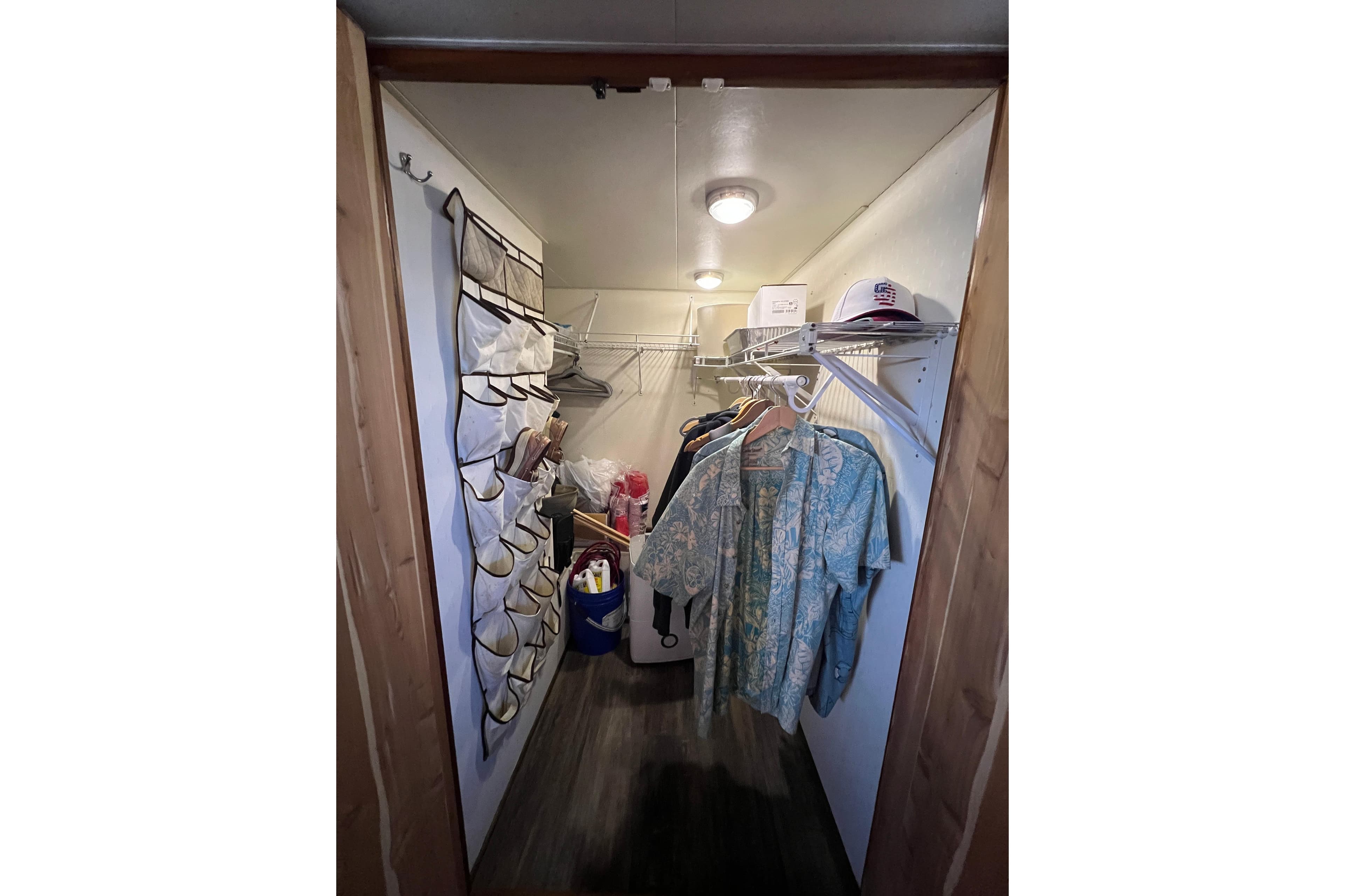 Walk-in closet master stateroom