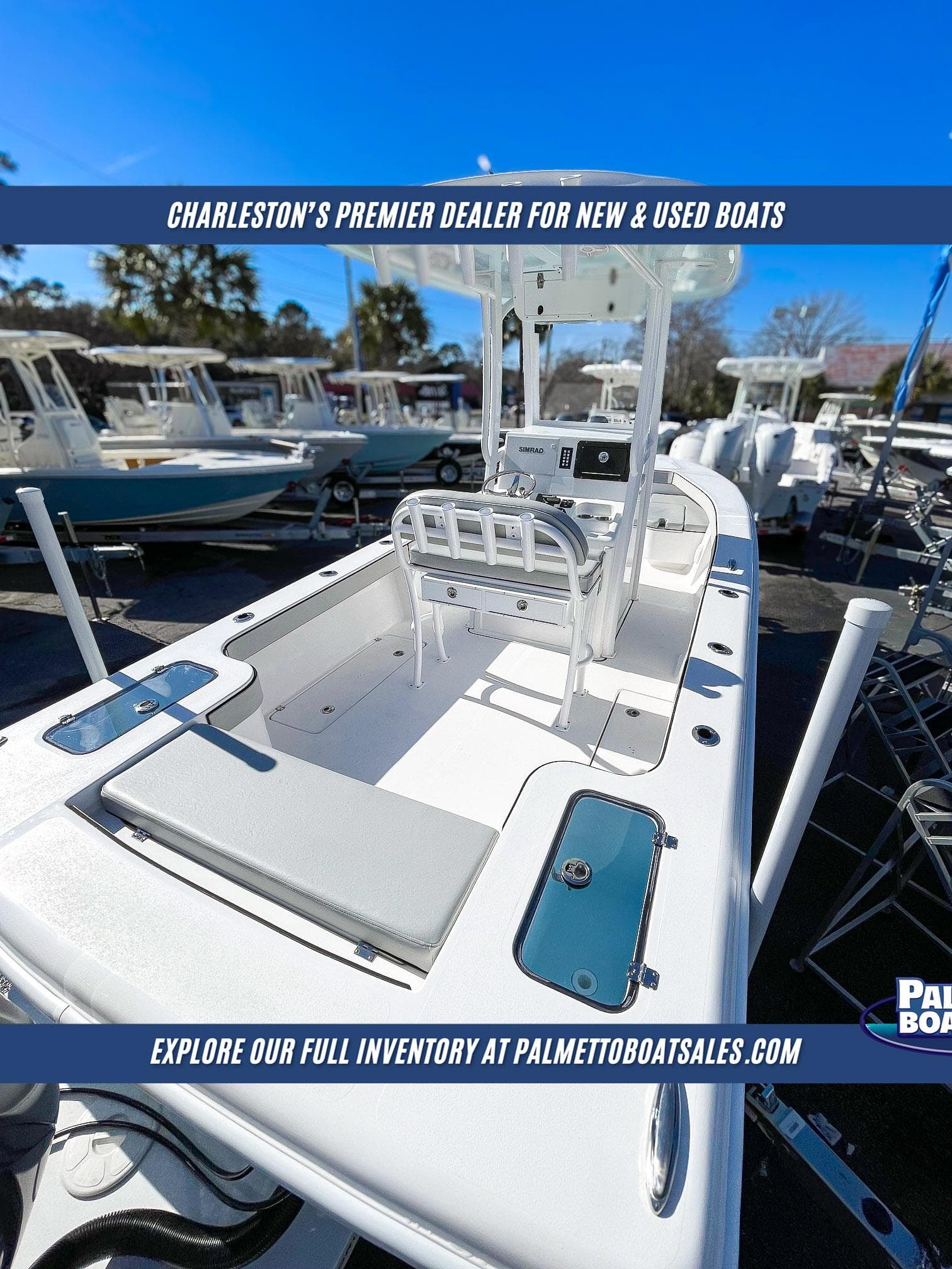 2025 Delta Boatworks 245, showcased at Charleston's premier boat dealer, Palmetto Boat Sales.