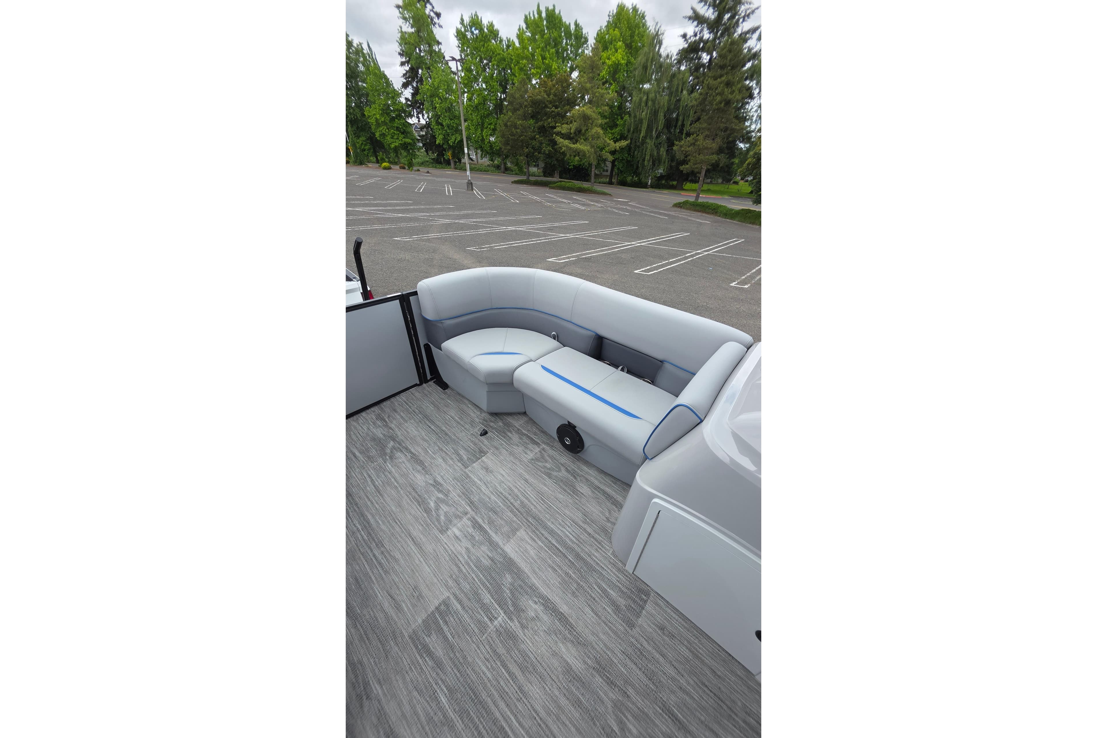 2026 Bentley Pontoons Bolt 203 interior with sleek seating and modern design.