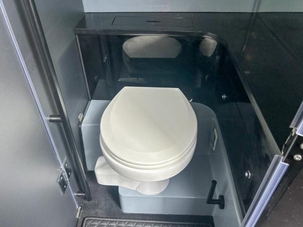 2024 BRABUS Shadow 1000 ST bathroom interior with modern toilet design.