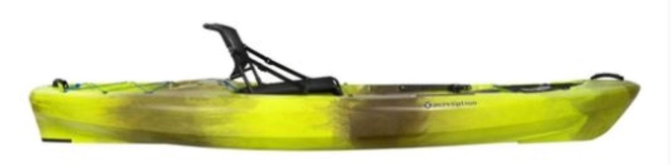 2023 Perception Kayaks Pro 10 in yellow and green.