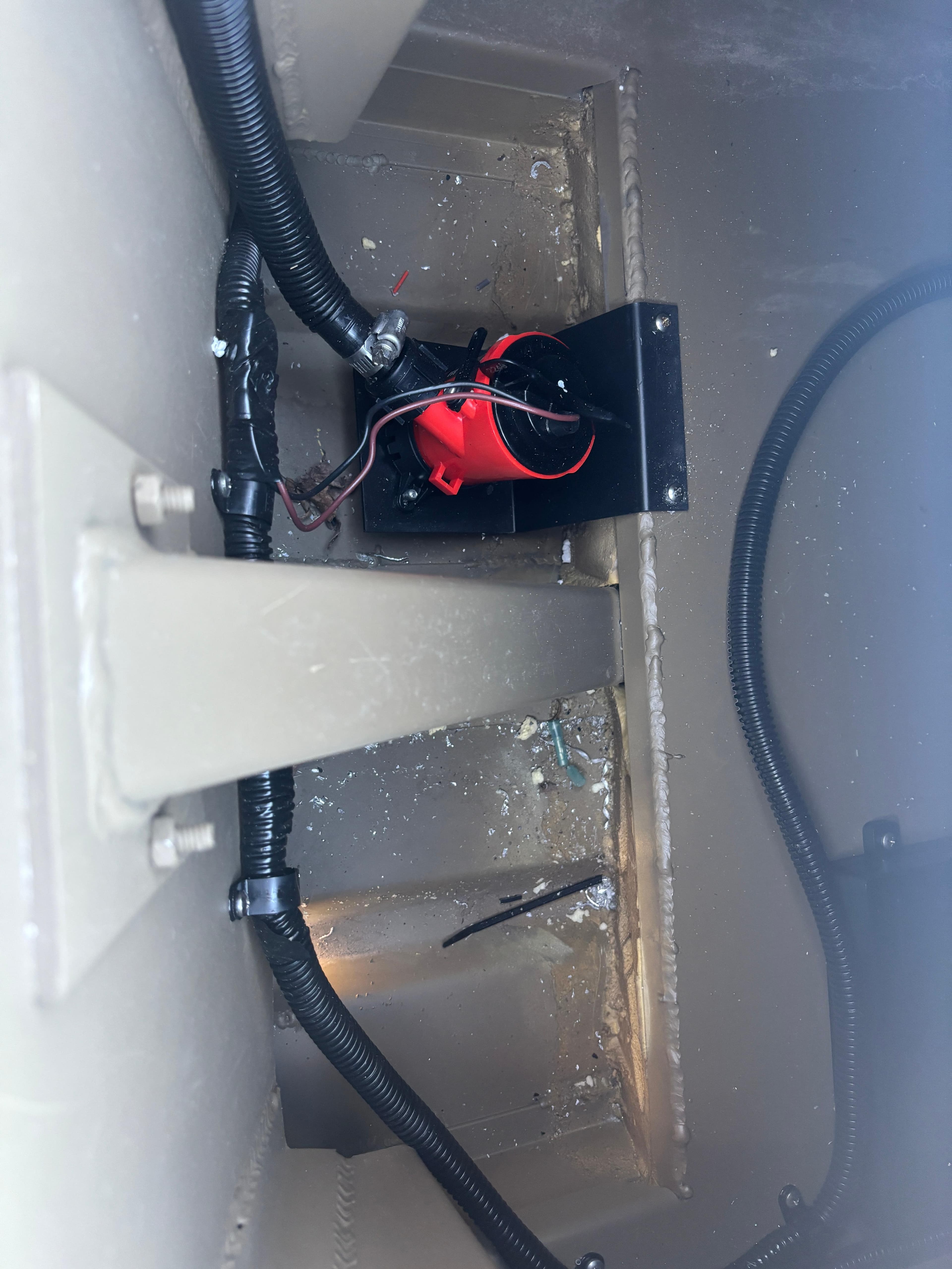 2025 Edge Duck Boats 556 DB interior wiring and components.