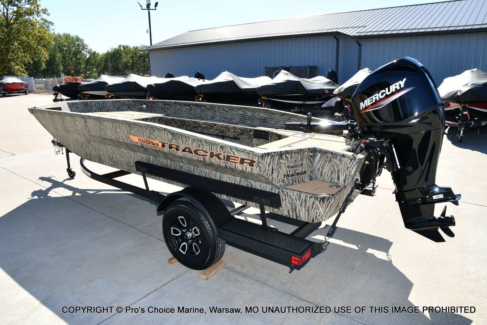 2026 Tracker Grizzly 1756 T Marsh w/60HP Tiller - 37